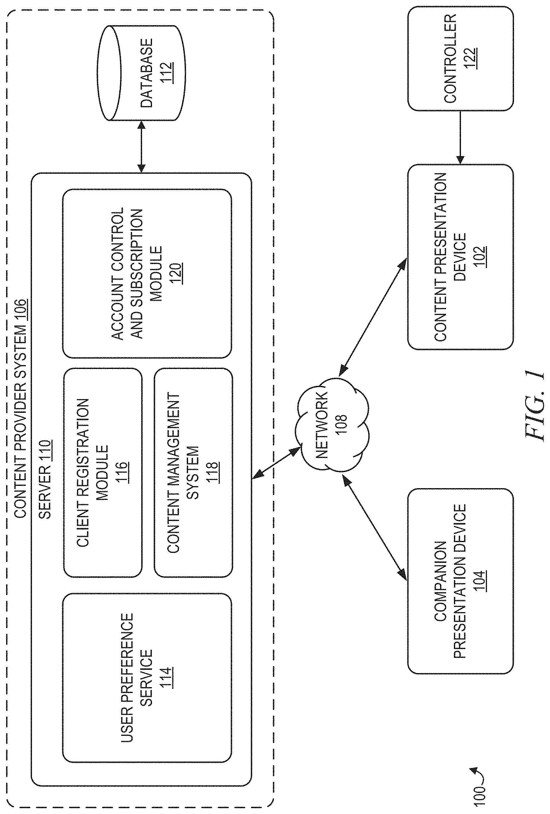 Patent US11778270 — Automatically loading user profile to show recently watched channels — Figure 1