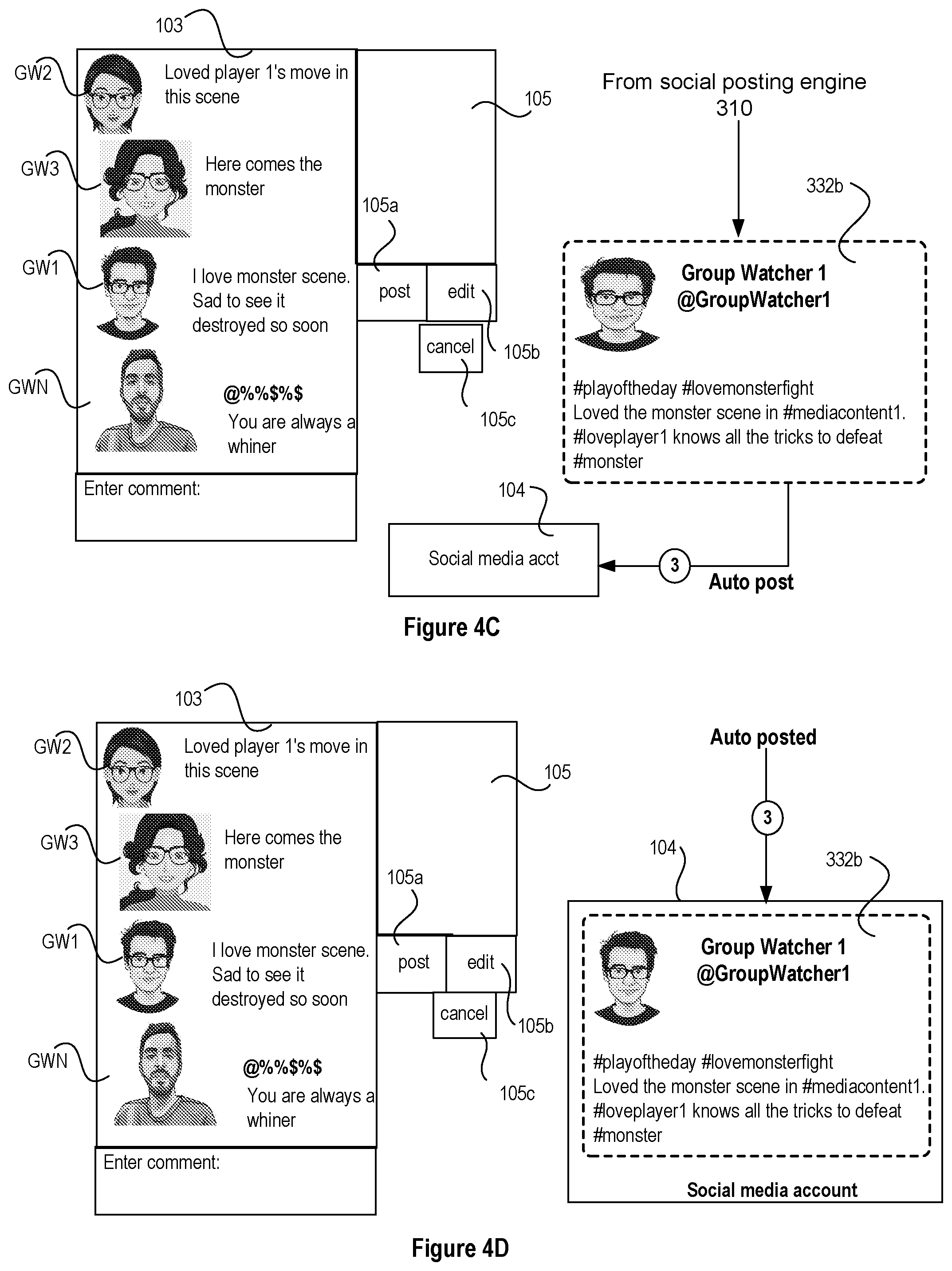 Patent US11778279 Figure 5 – Social media crowd-sourced discussions