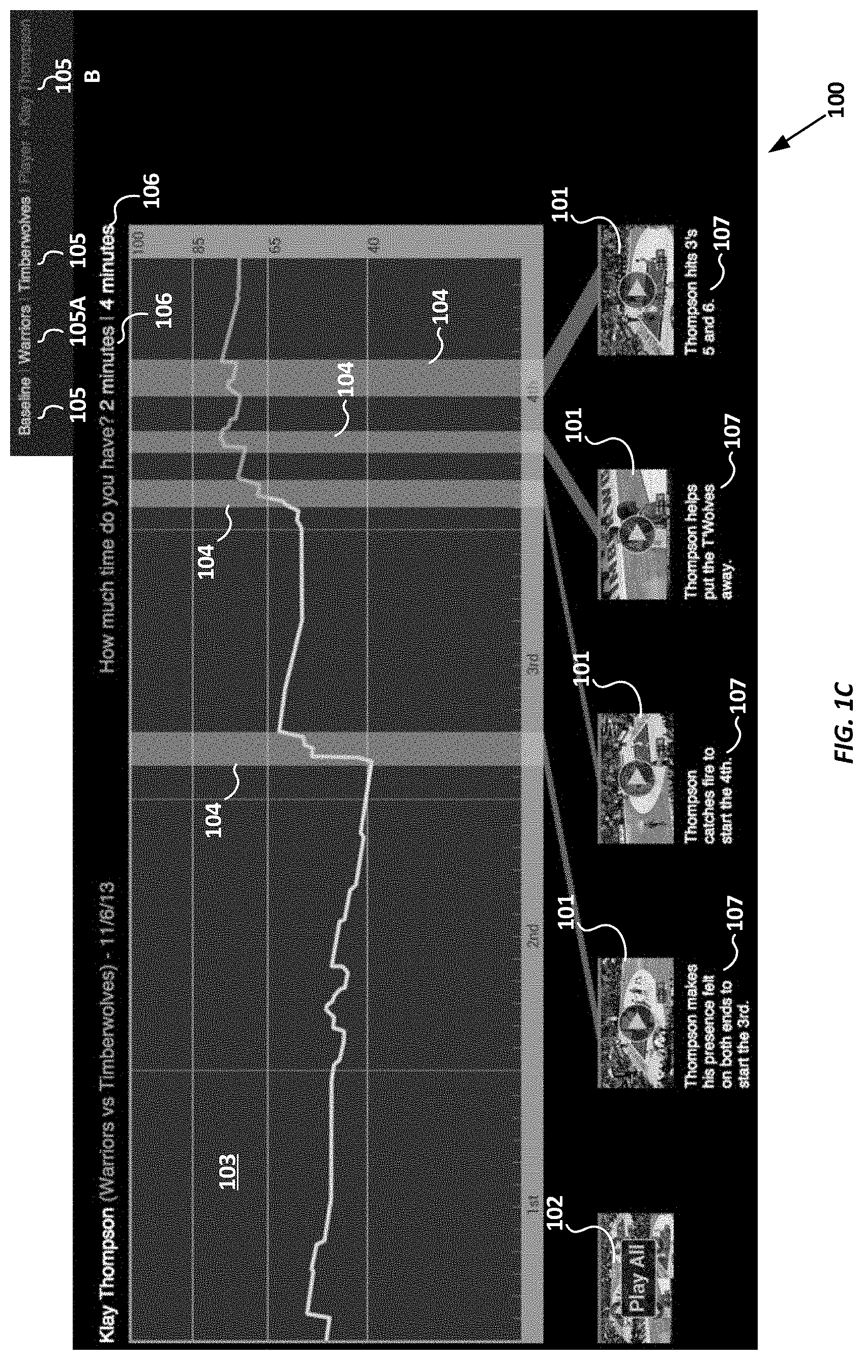 Patent US11778287 Figure 3 – Generating a customized highlight sequence depicting multiple events