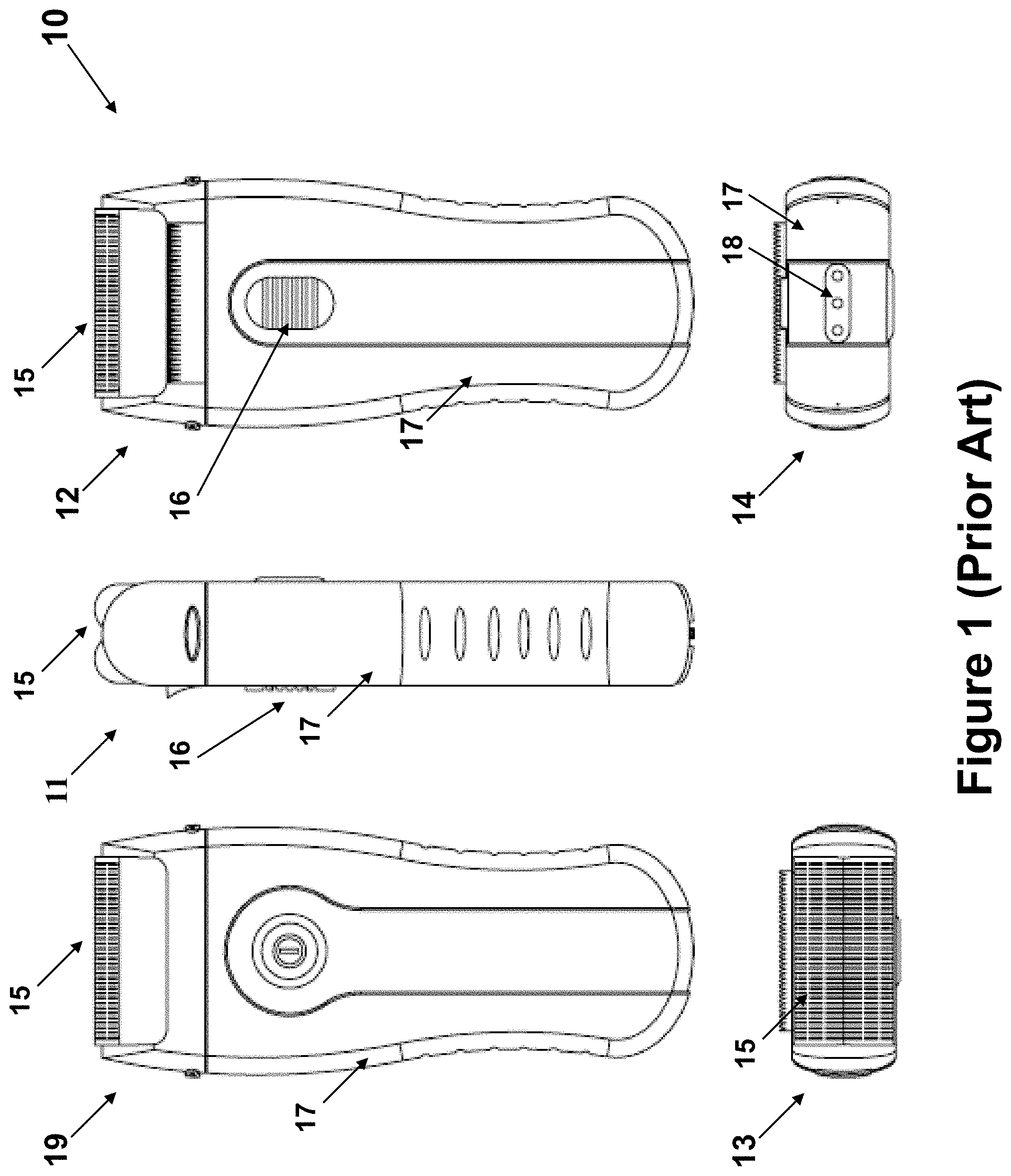 Patent US11778290 Figure 1 – Electric shaver with imaging capability