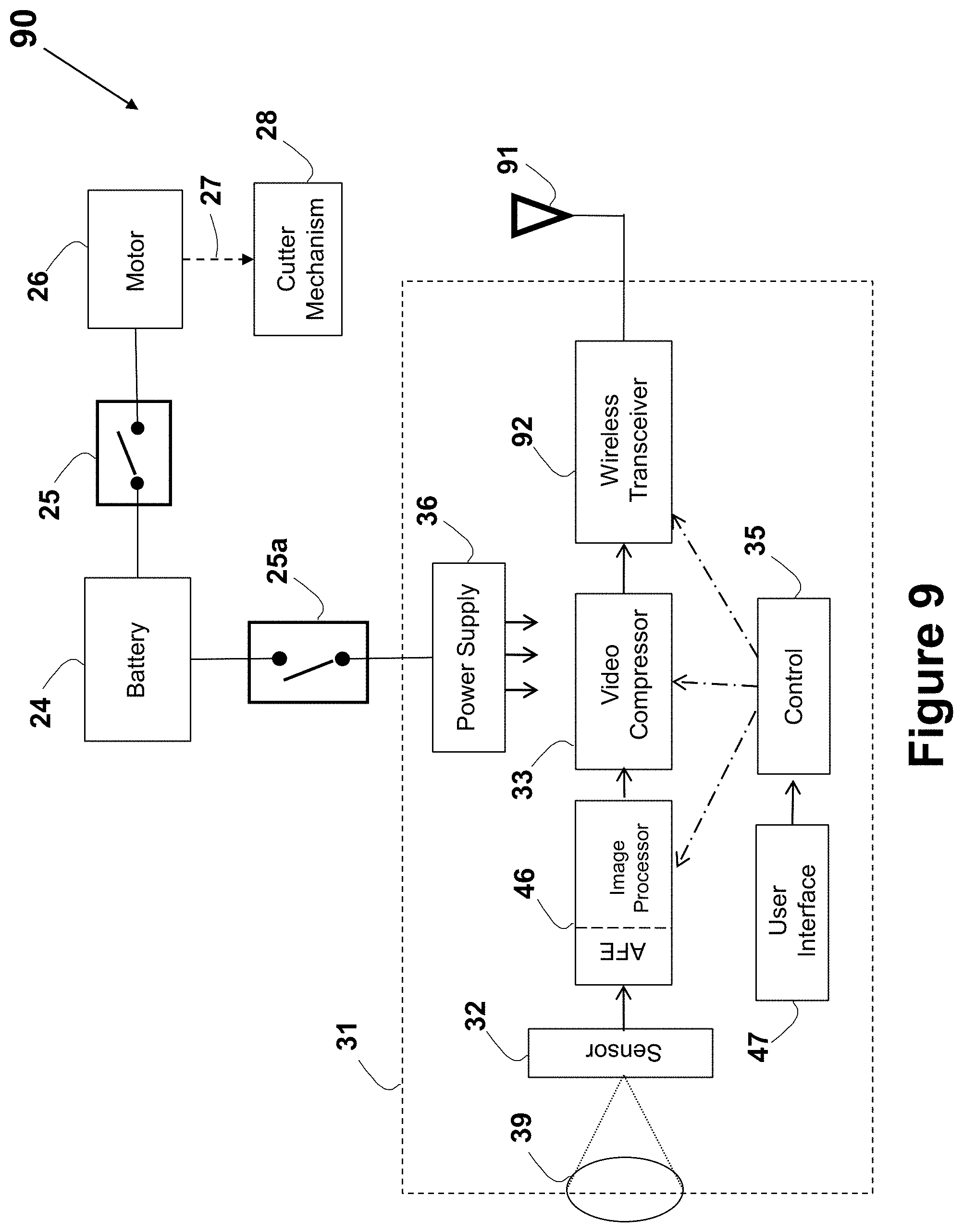 Patent US11778290 Figure 10 – Electric shaver with imaging capability