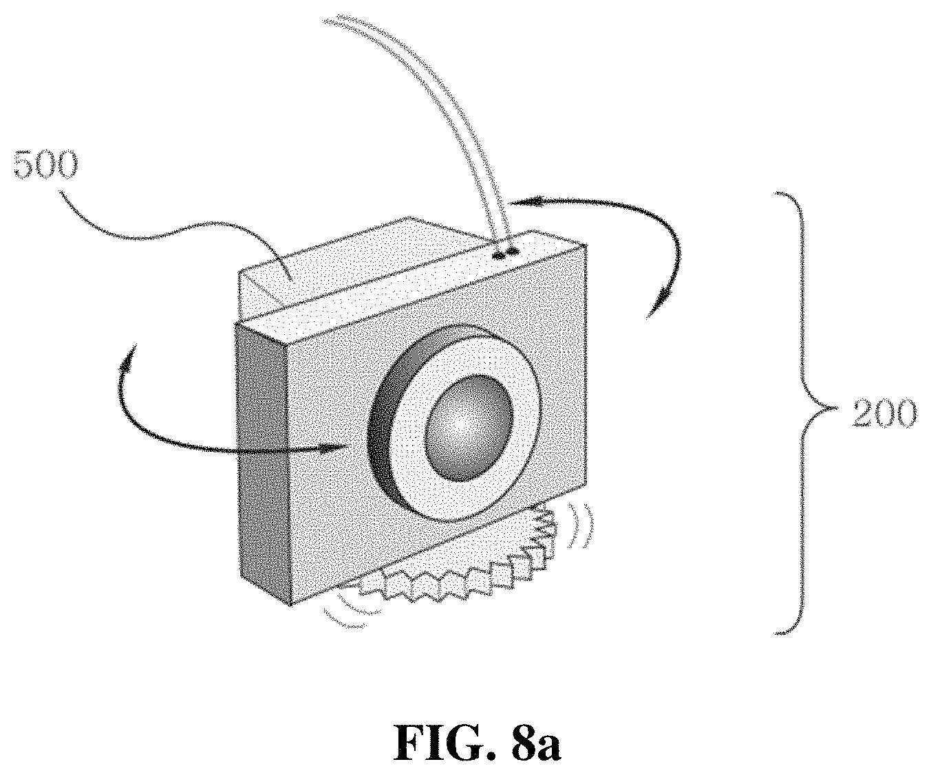 Patent US11778297 Figure 8 – Portable stereoscopic image capturing camera and system