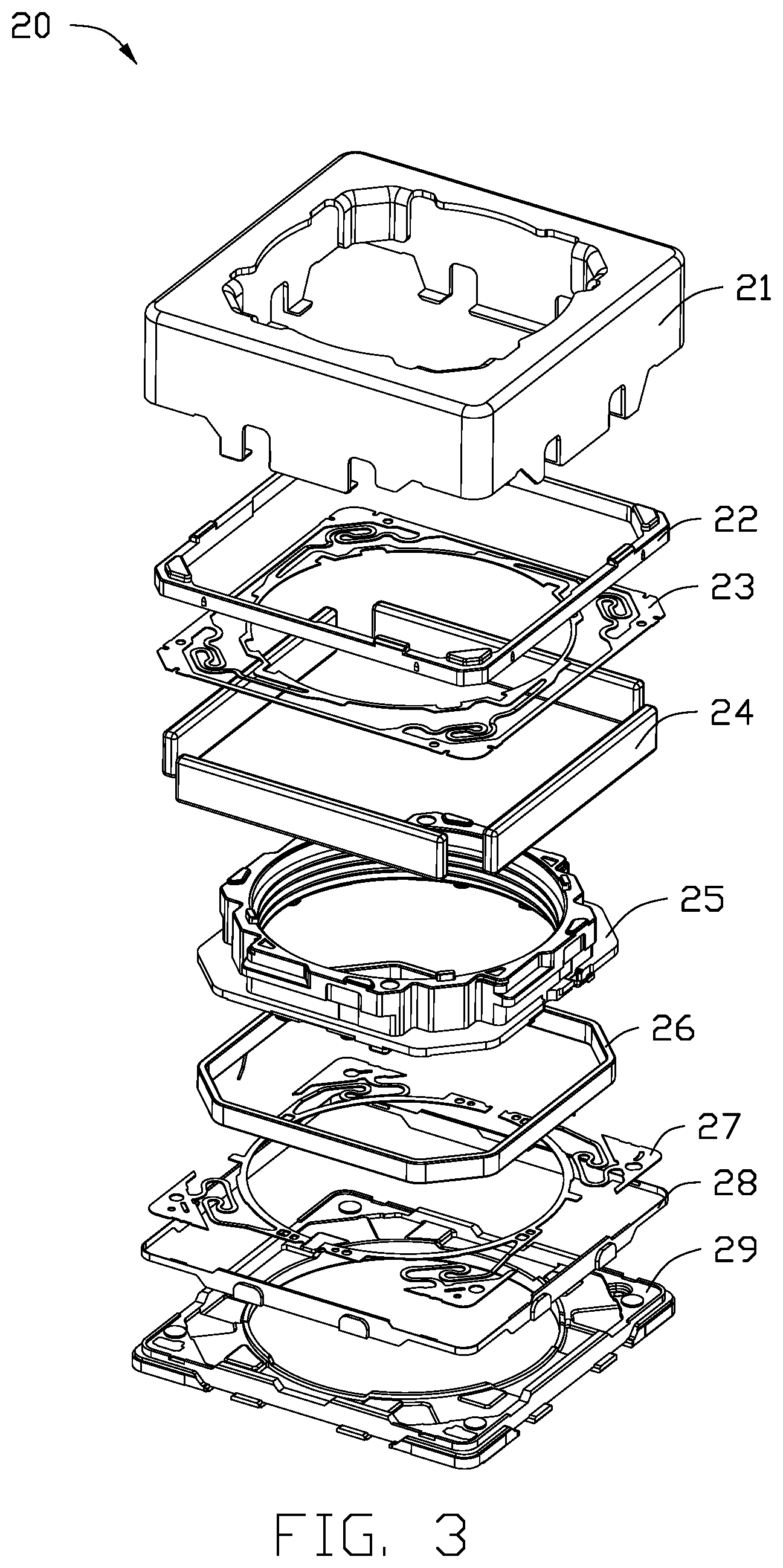 Patent US11778301 Figure 3 – Voice coil motor, camera module, and electronic device using the same