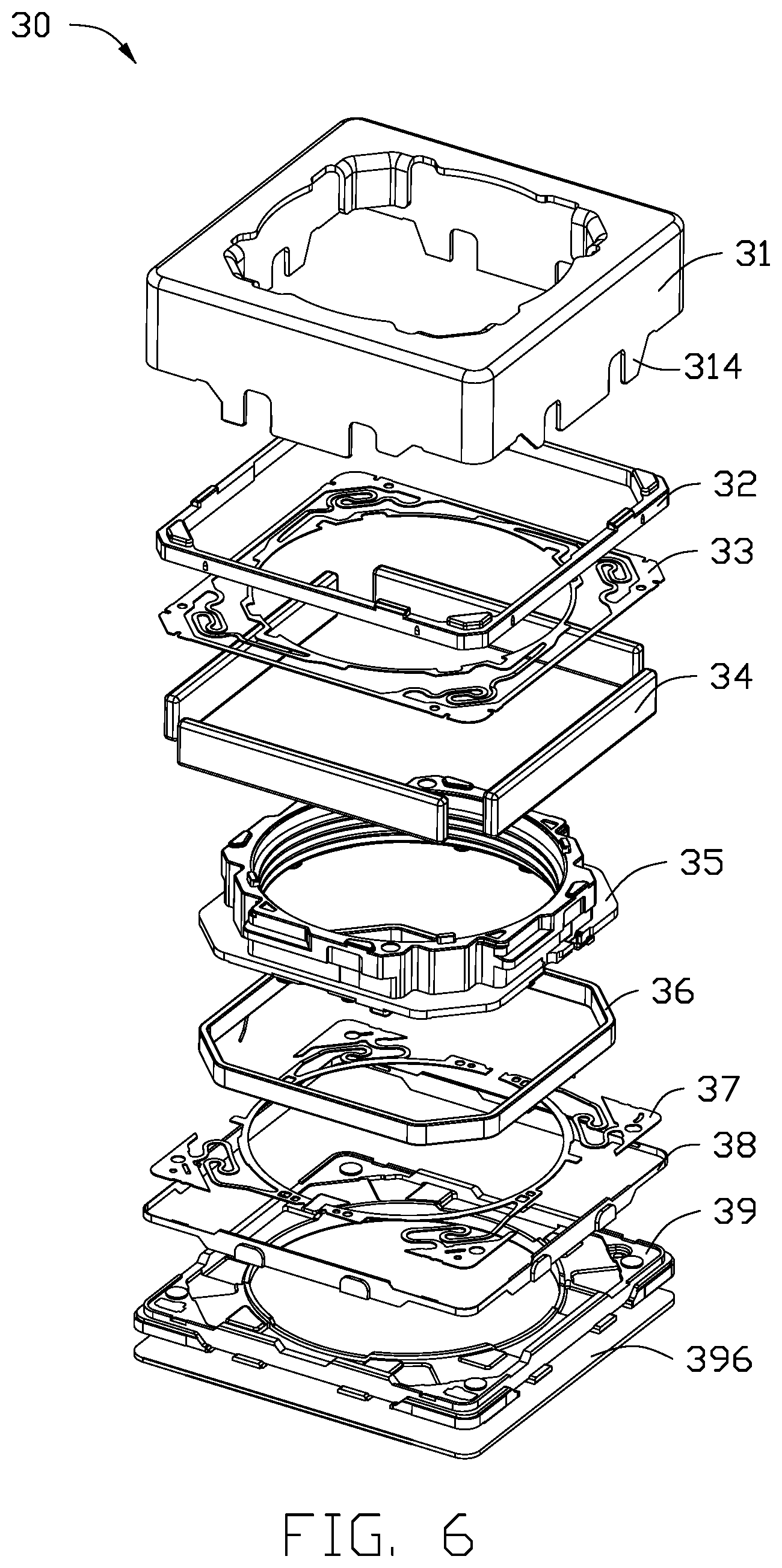 Patent US11778301 Figure 6 – Voice coil motor, camera module, and electronic device using the same