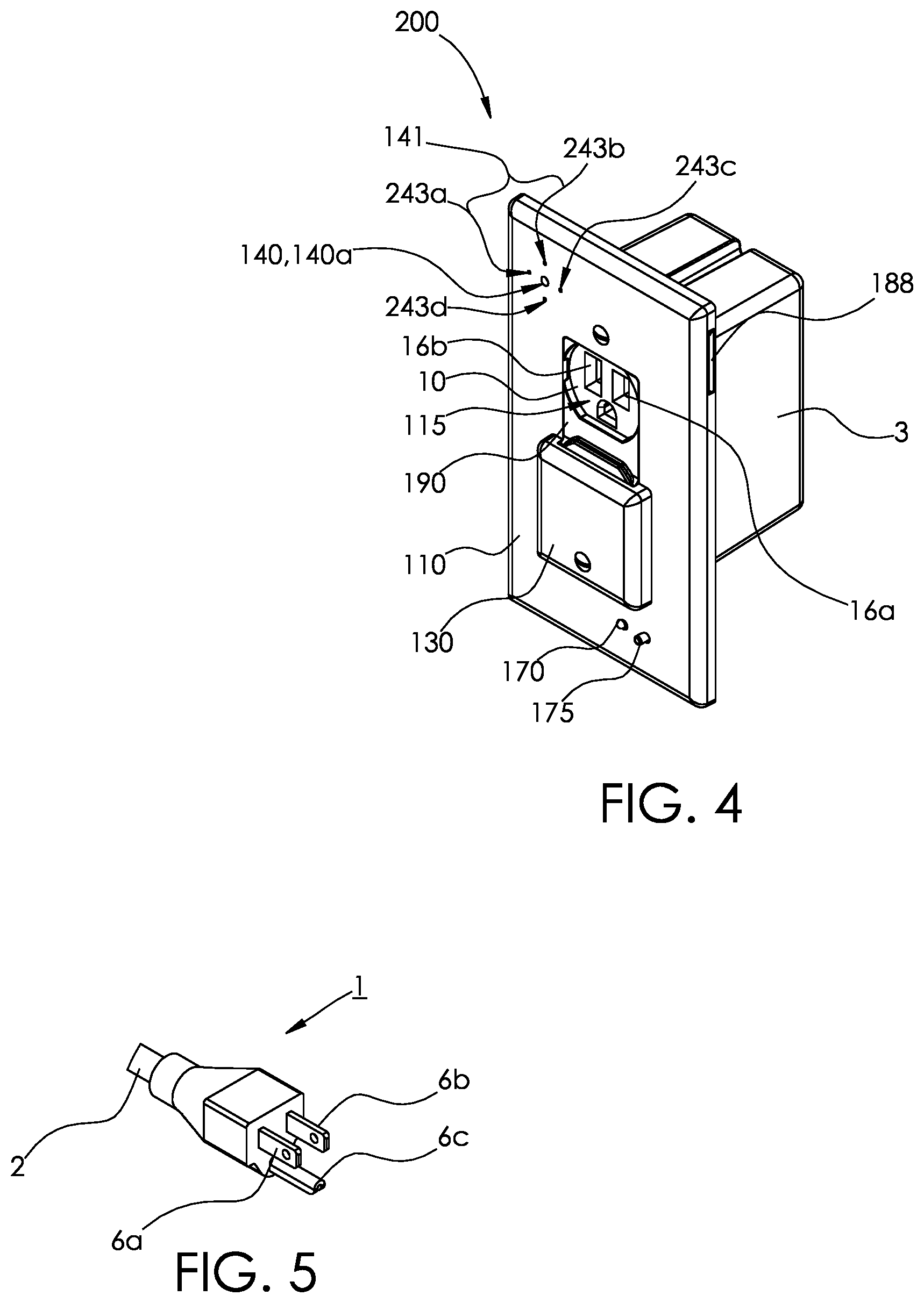Patent US11778302 Figure 4 – Electrical wall plate with movably positionable camera
