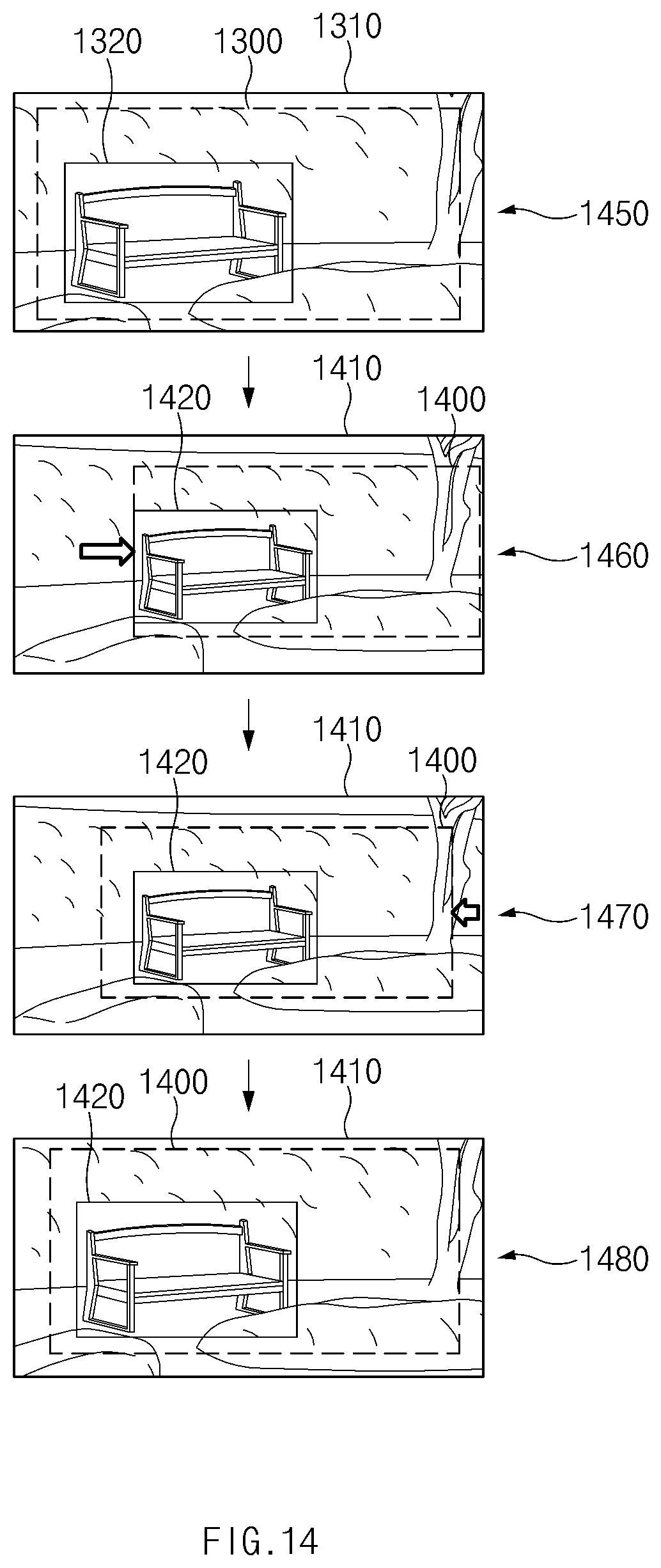 Patent US11778307 Figure 14 – Electronic device for providing camera preview and method therefor