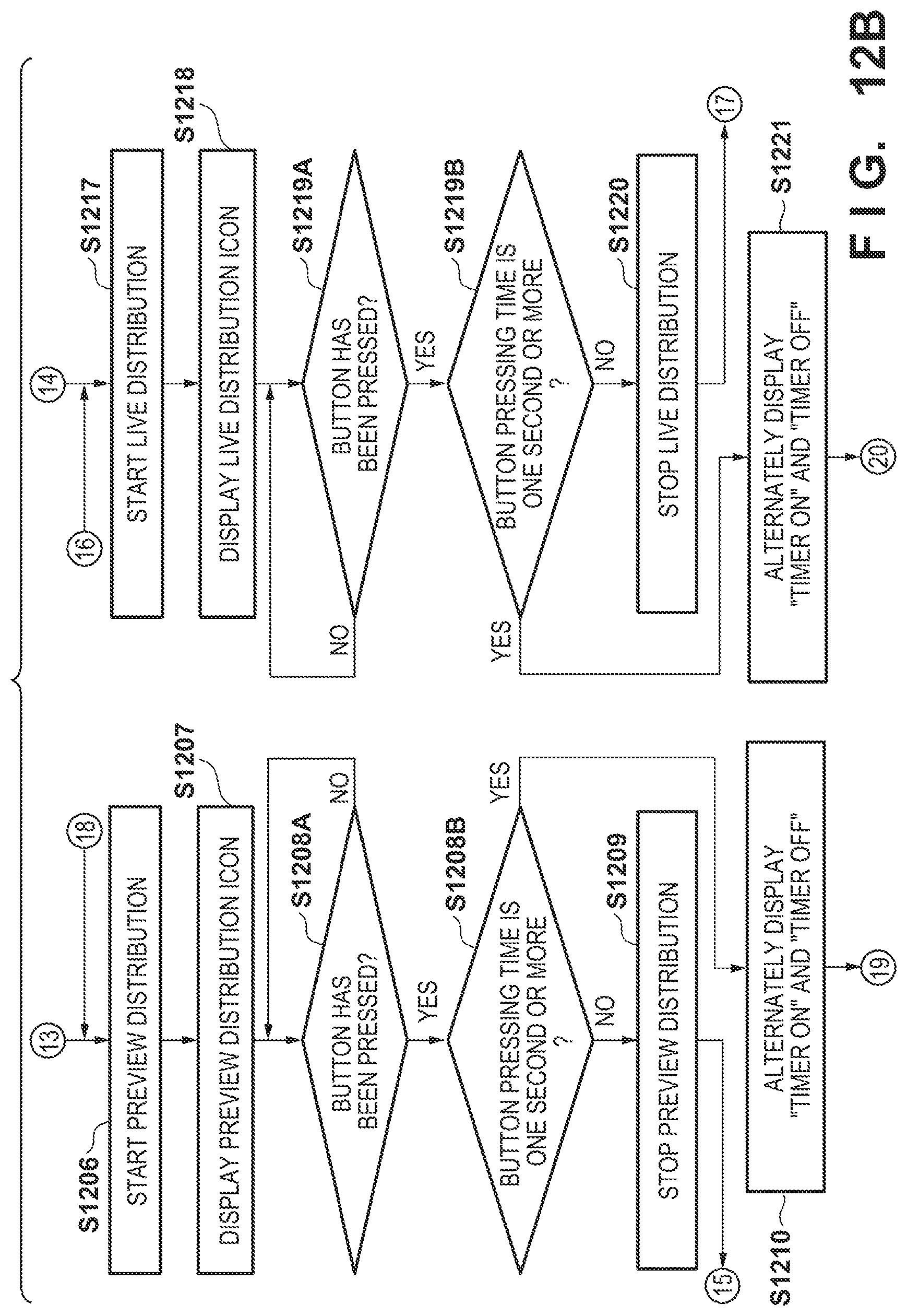 Patent US11778319 Figure 19 – Image capturing apparatus that can distribute recorded content at a set time, and control method and non-transitory computer-readable storage medium