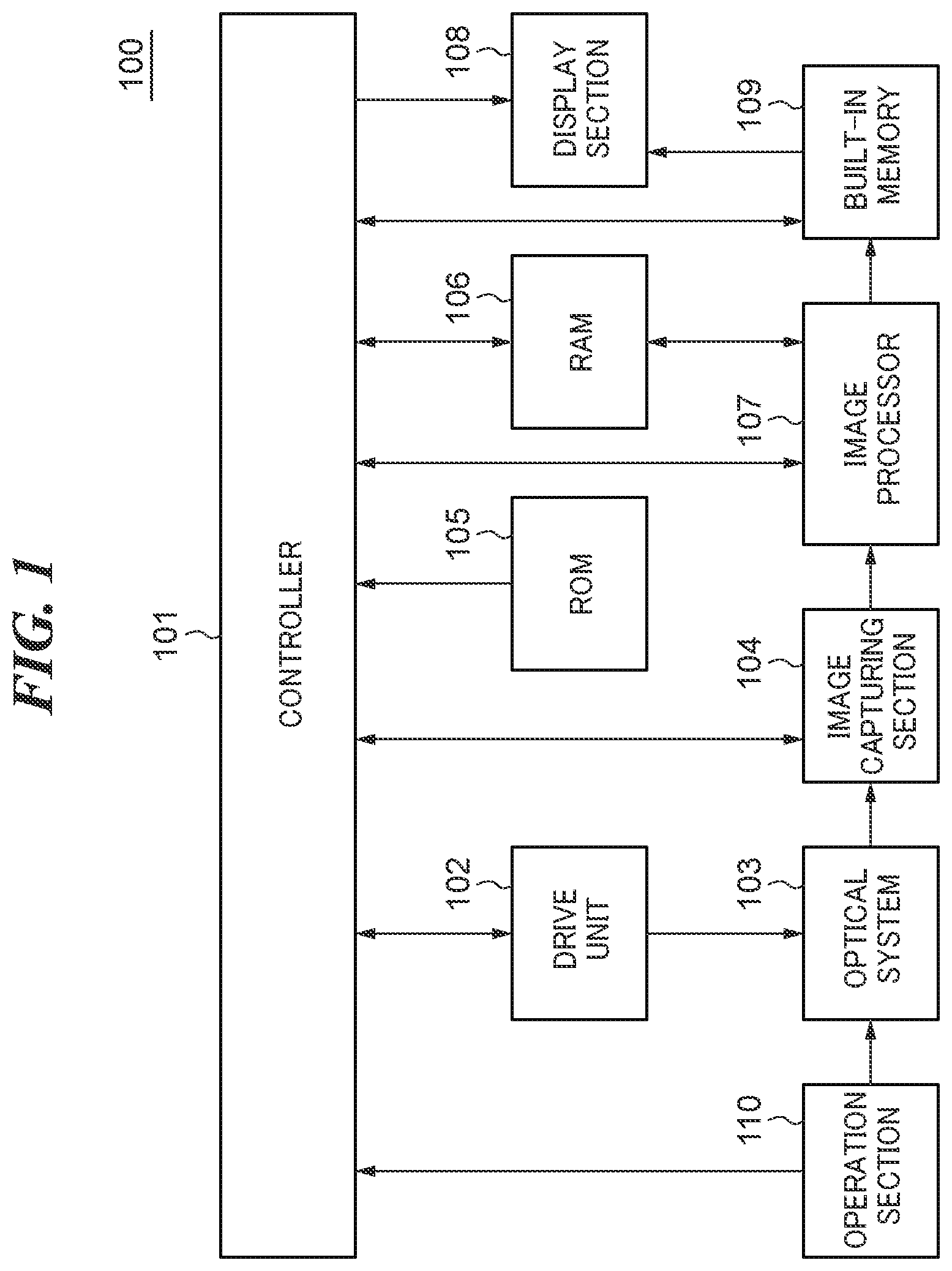 Patent US11778321 Figure 1 – Image capturing apparatus capable of performing omnifocal photographing, method of controlling same, and storage medium