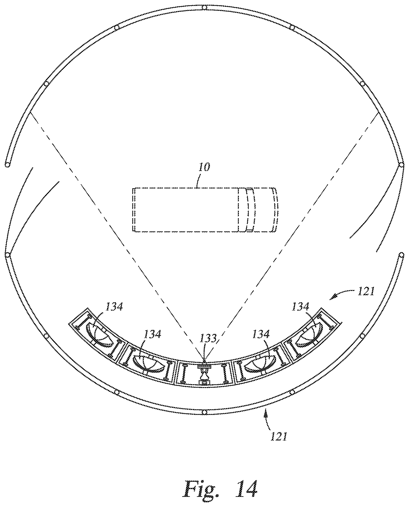 Patent US11778328 Figure 13 – Revolutionary apparatus producing high resolution images of the commonly viewed exterior surfaces of automobiles