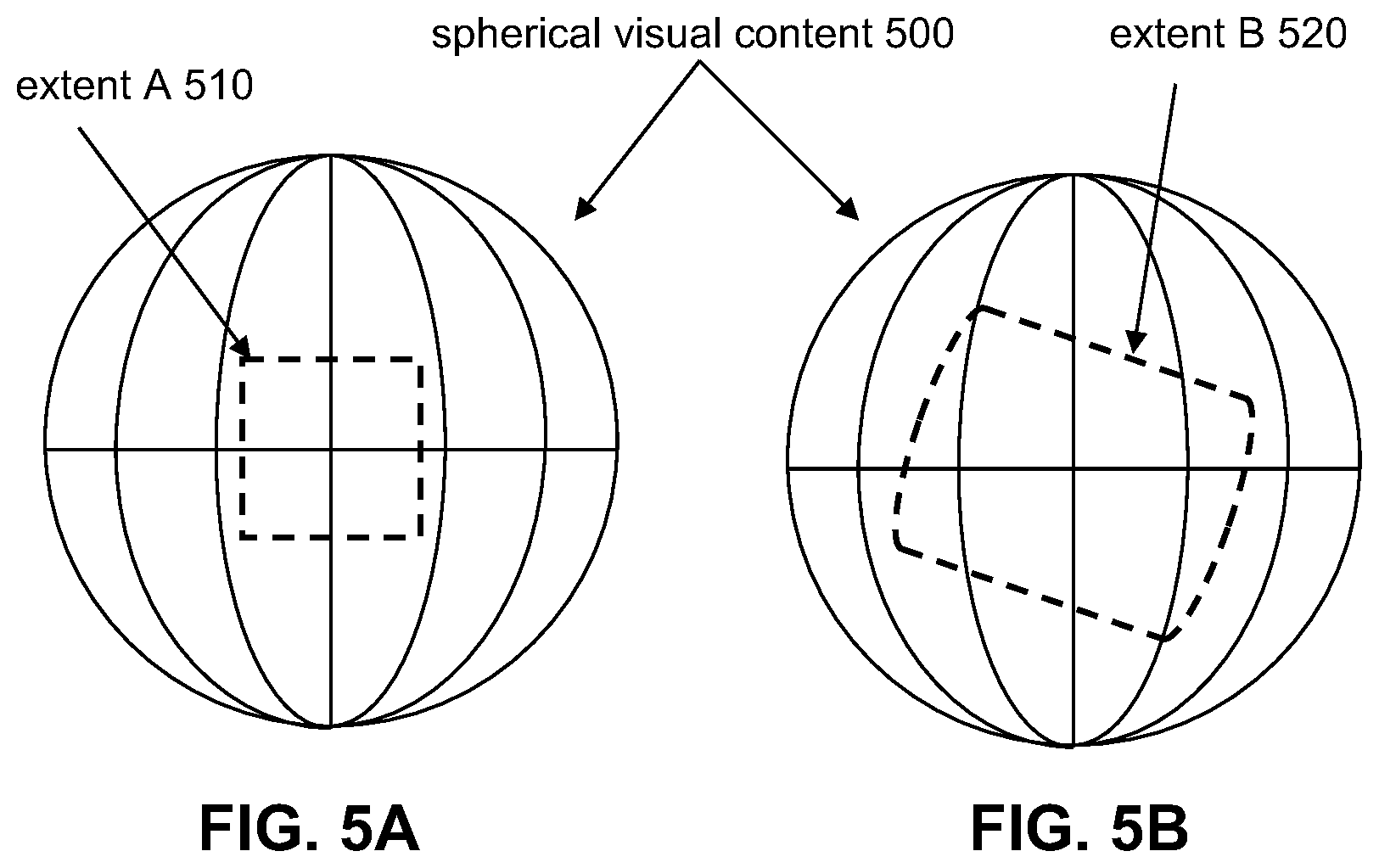 Patent US11778330 Figure 5 – Image capture device with a spherical capture mode and a non-spherical capture mode