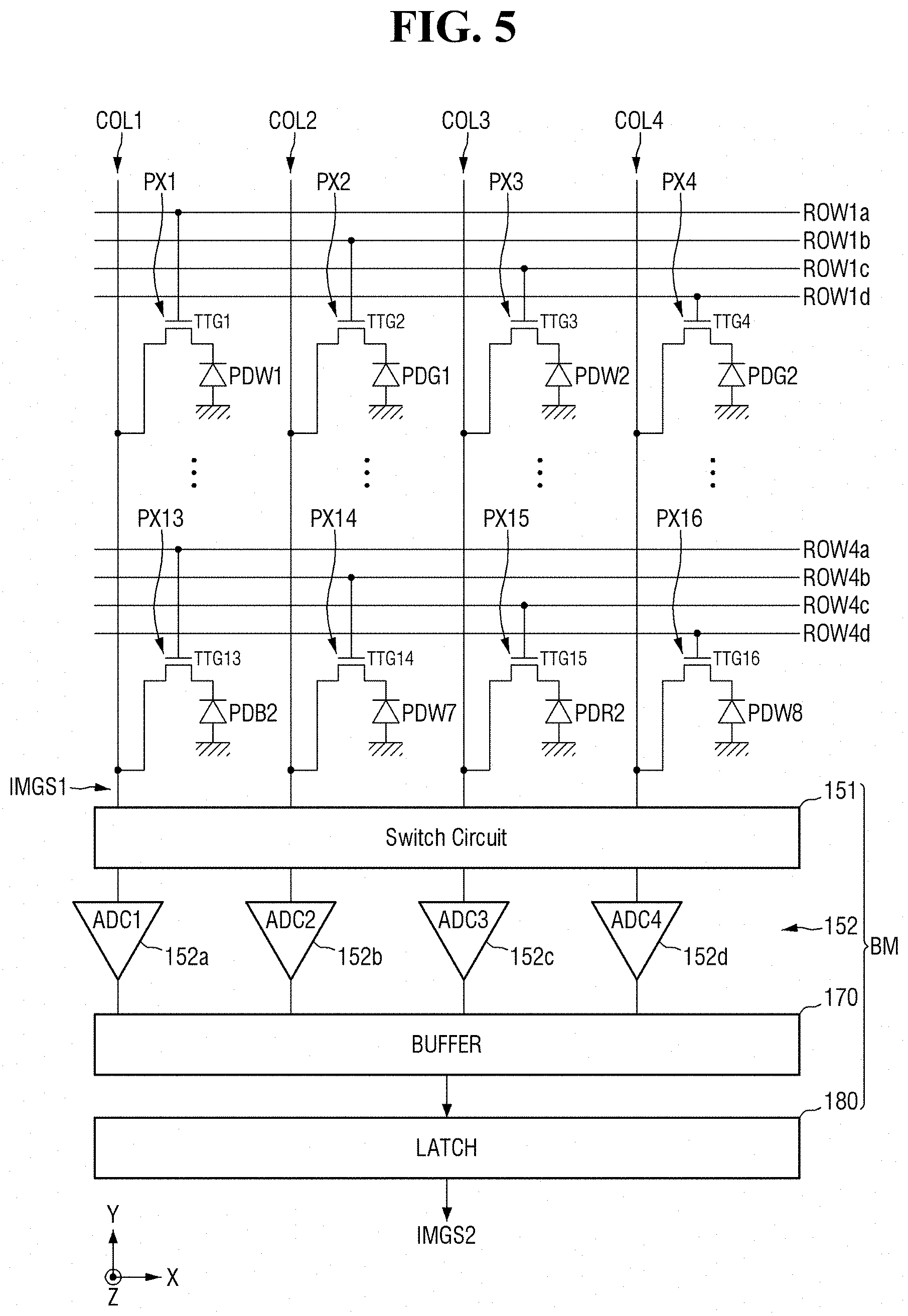 Patent US11778337 Figure 5 – Image sensor and method for sensing image