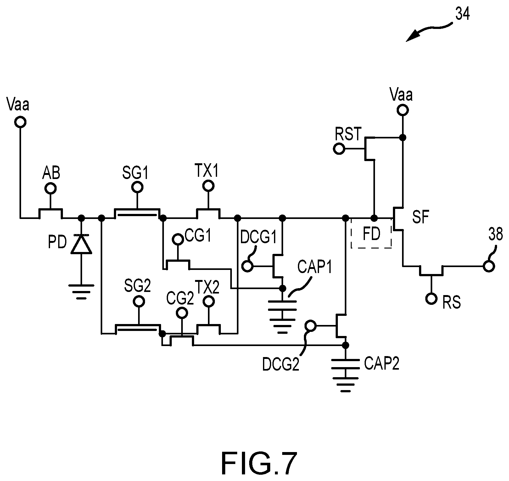 Patent US11778343 Figure 9 – Methods and circuitry for improving global shutter efficiency in backside illuminated high dynamic range image sensor pixels