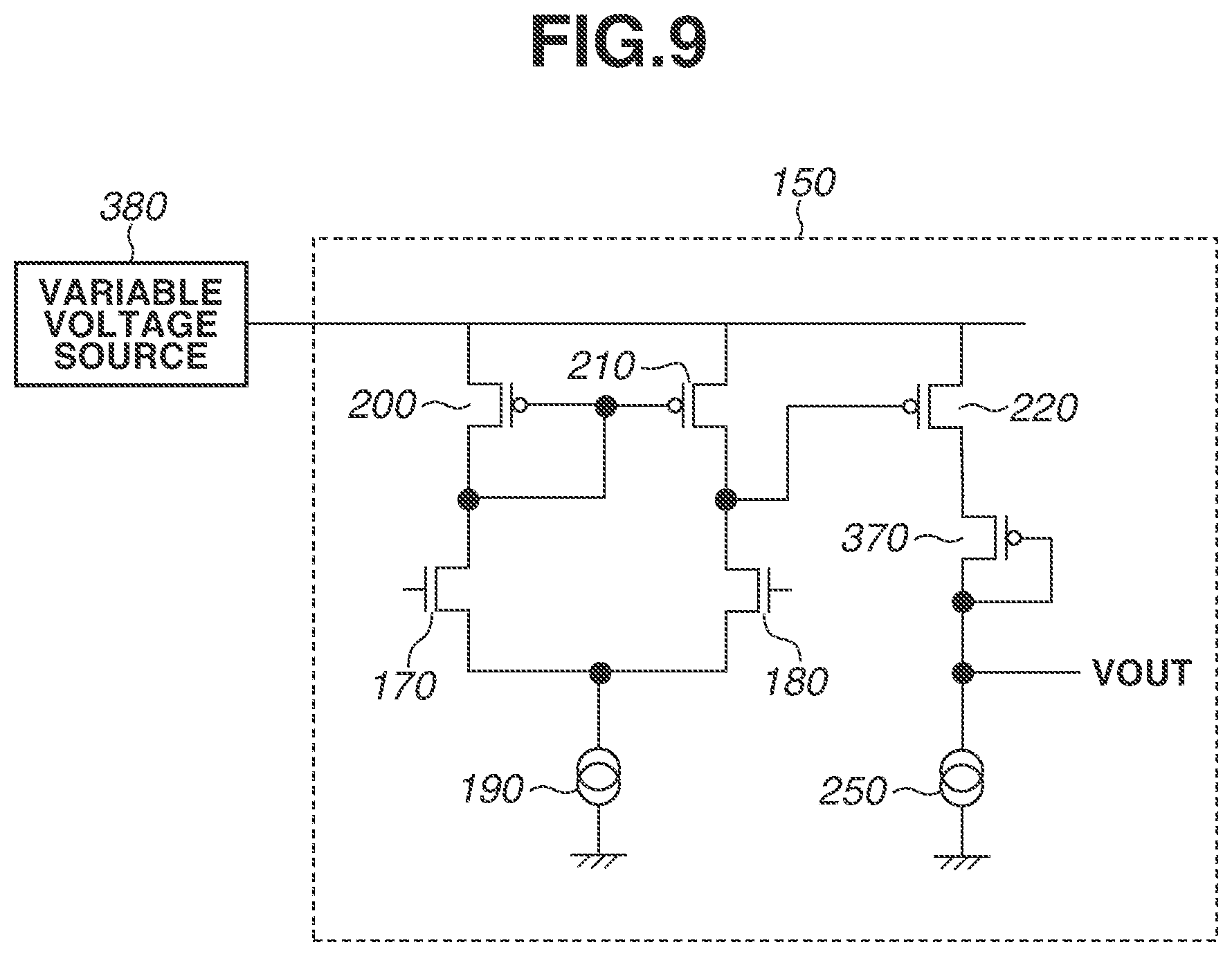 Patent US11778348 Figure 9 – Circuit, apparatus, system, movable object, and substrate