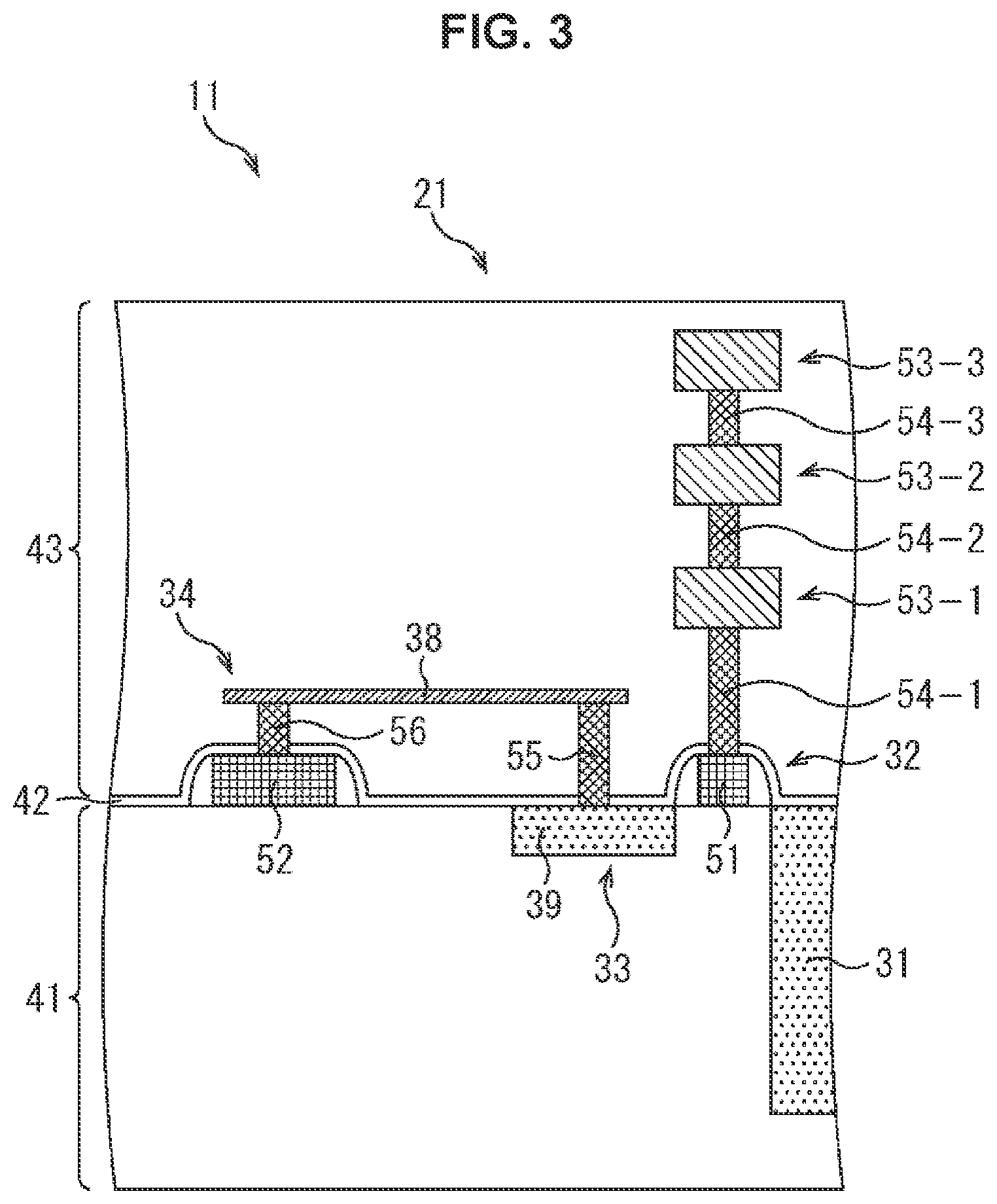Patent US11778349 Figure 3 – Imaging element, driving method, and electronic device