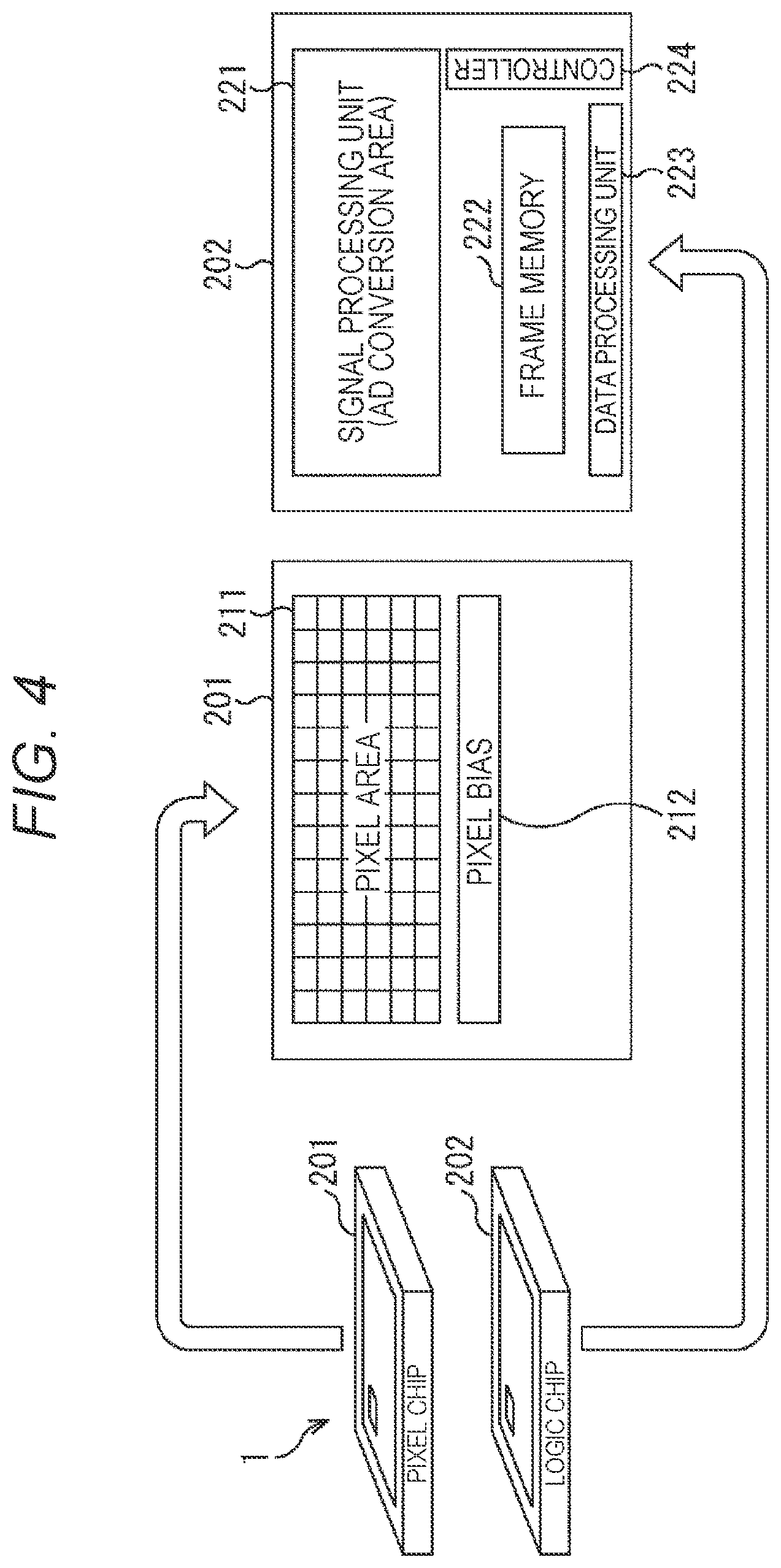 Patent US11778352 Figure 4 – Imaging apparatus and electronic device