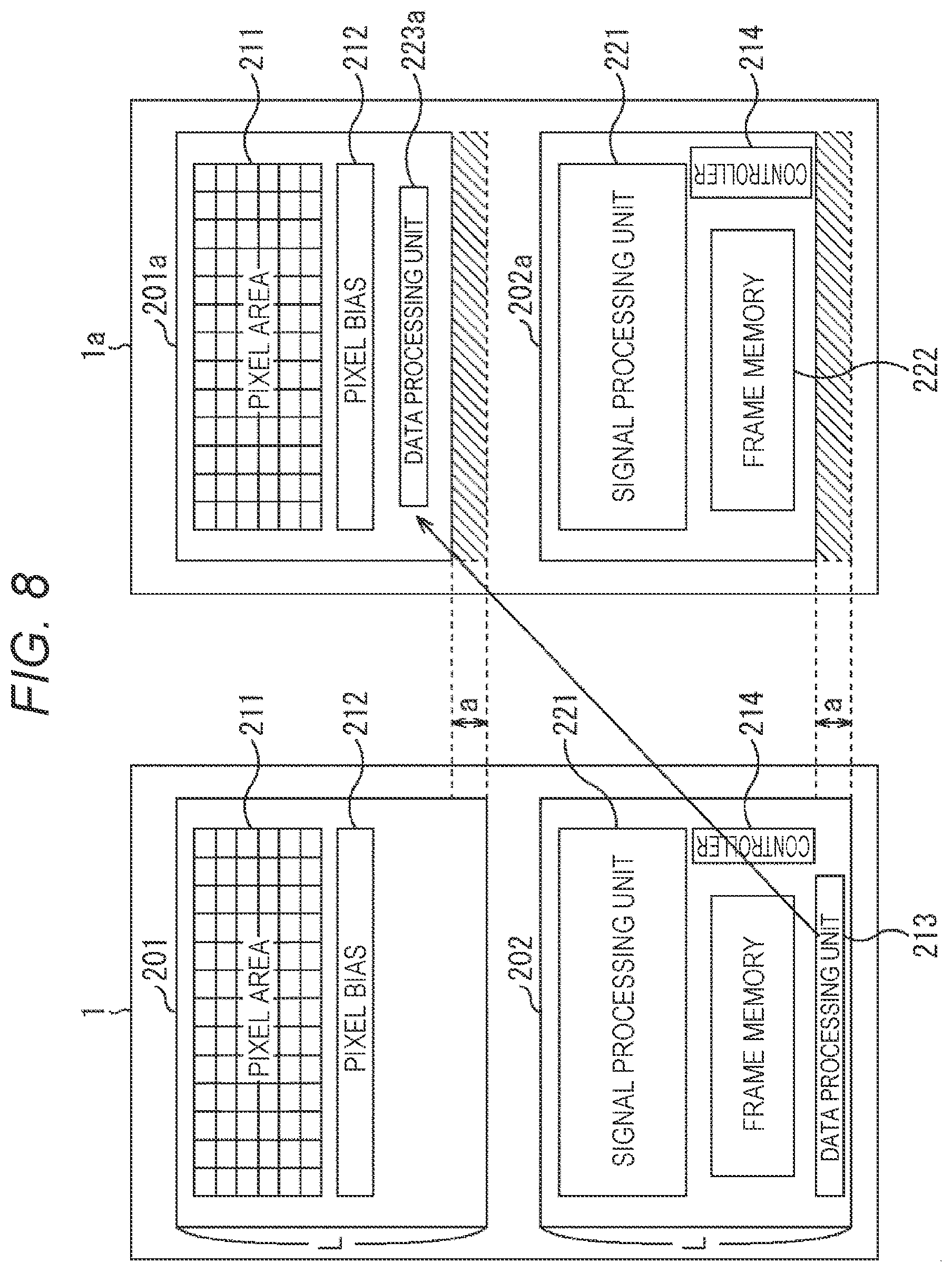 Patent US11778352 Figure 8 – Imaging apparatus and electronic device