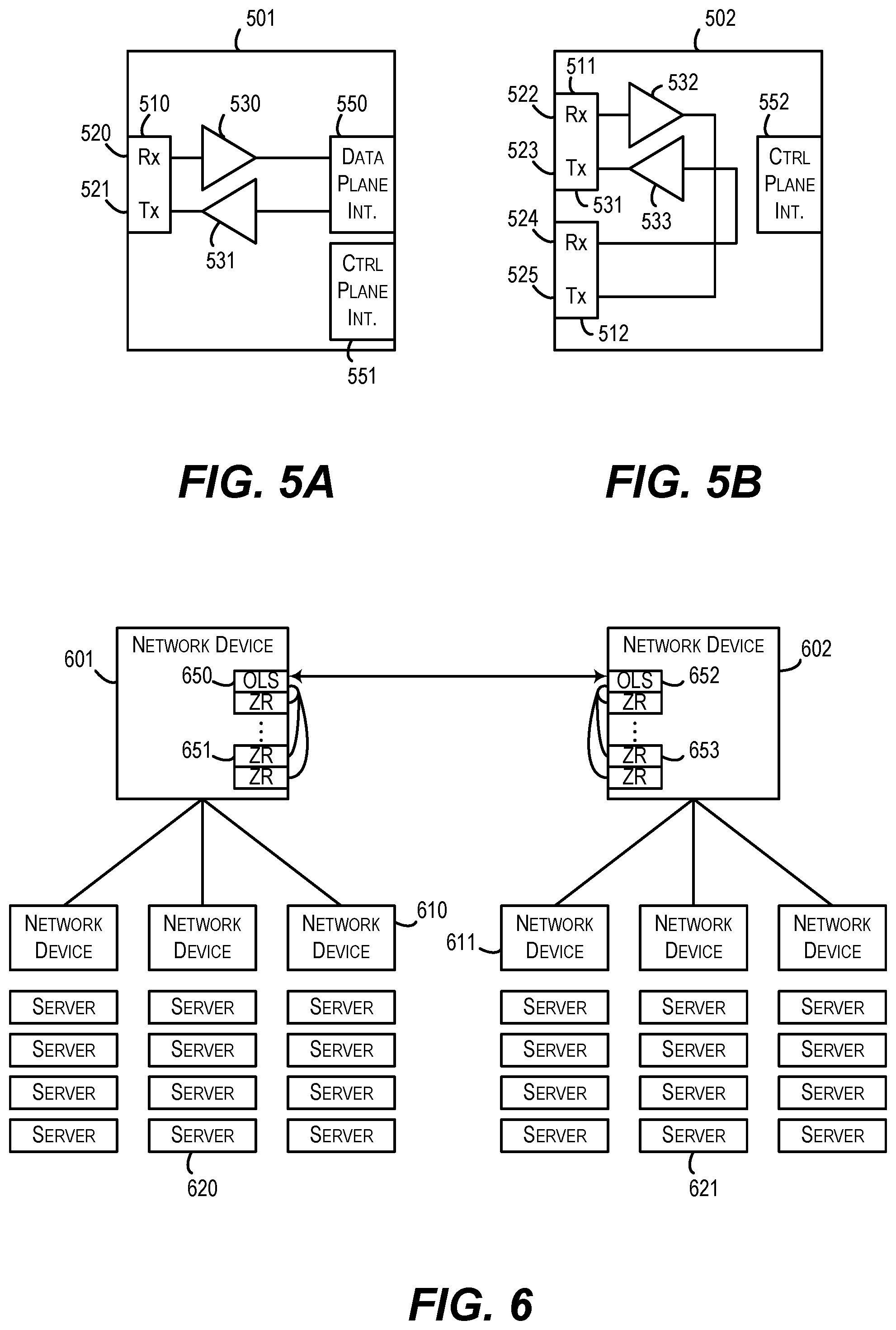 Patent US11778354 Figure 3 – Network device with integrated optical line system