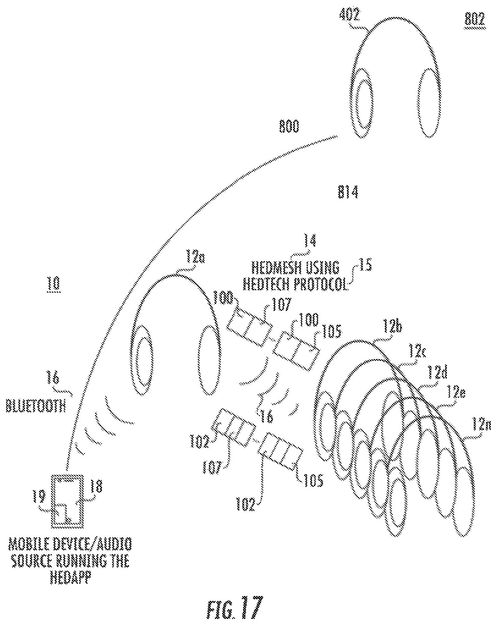 Patent US11778360 Figure 13 – Method and system for audio sharing
