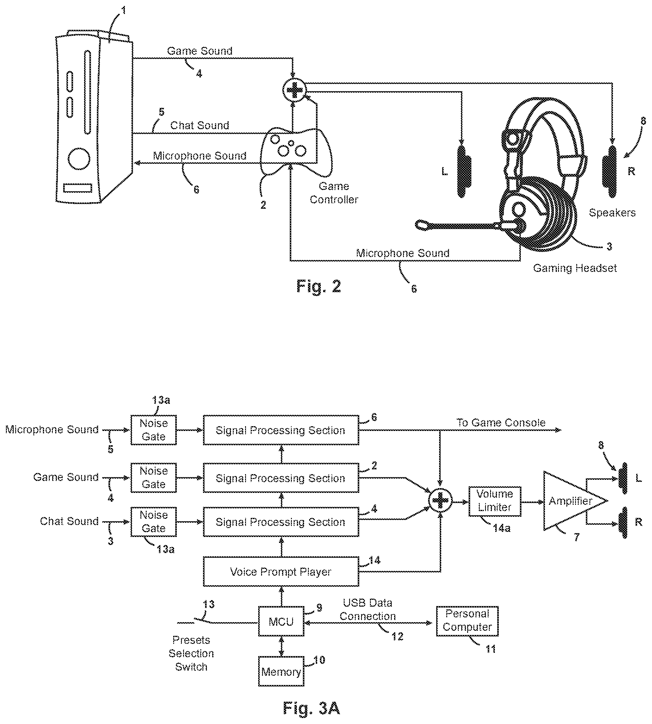 Patent US11778364 Figure 2 – Gaming headset with programmable audio paths