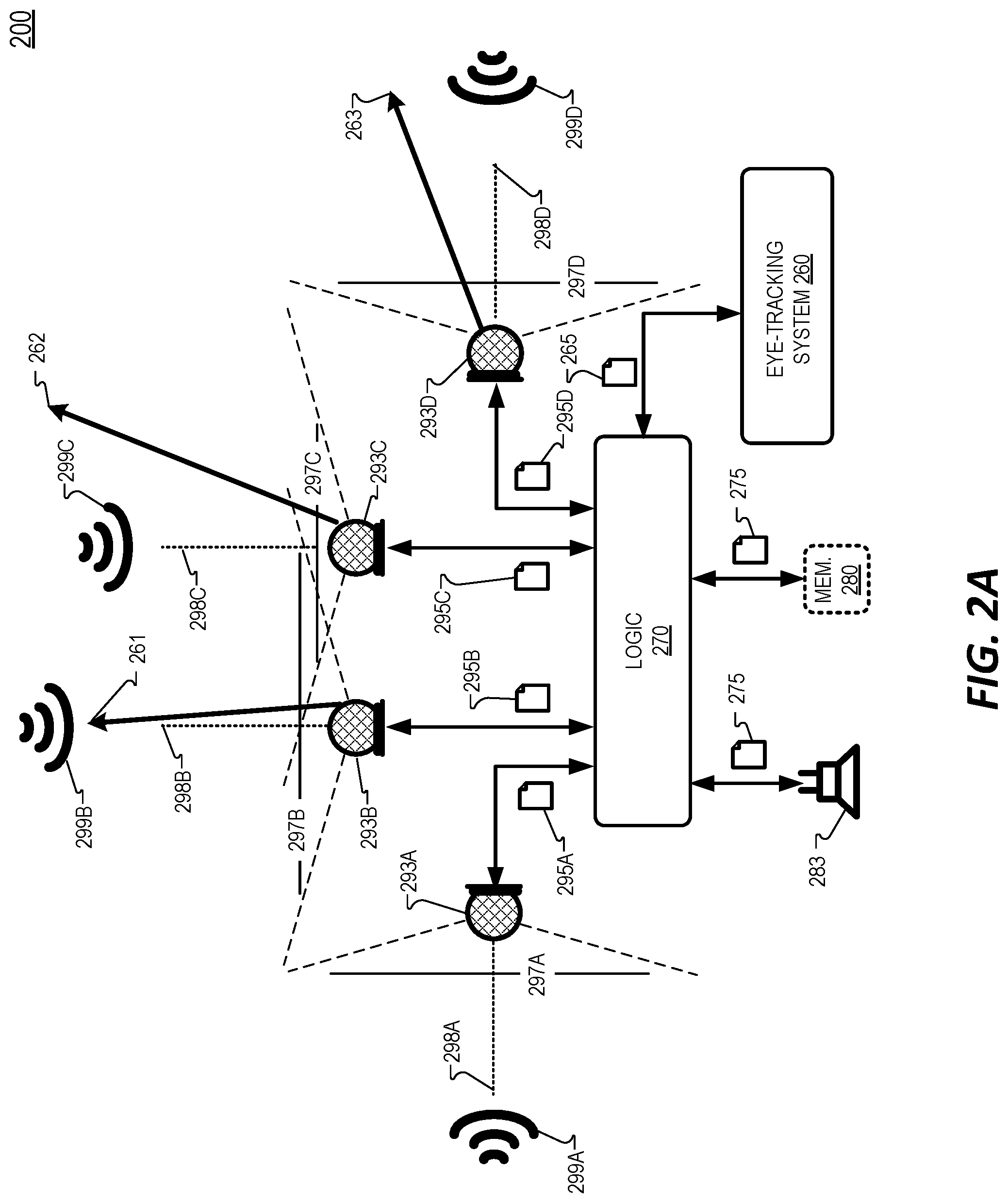 Patent US11778366 Figure 2 – Gaze-guided audio