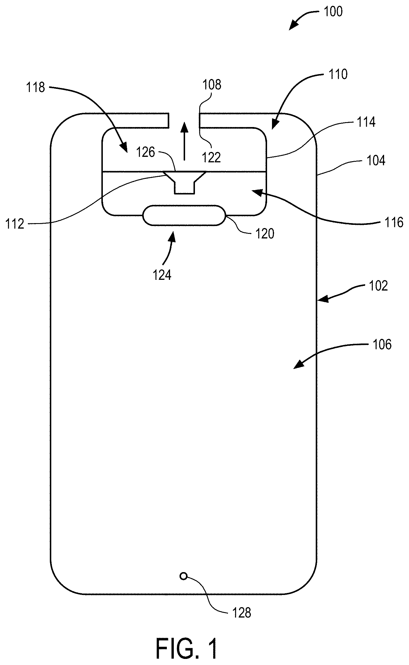 Patent US11778367 Figure 1 – Impulse pressure rejecting valve for an electronic device