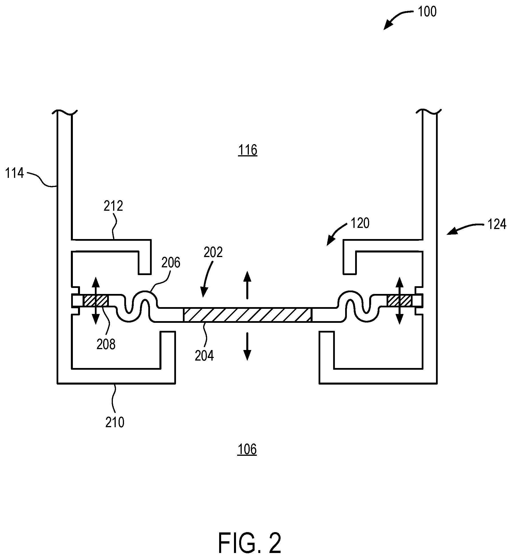 Patent US11778367 Figure 2 – Impulse pressure rejecting valve for an electronic device