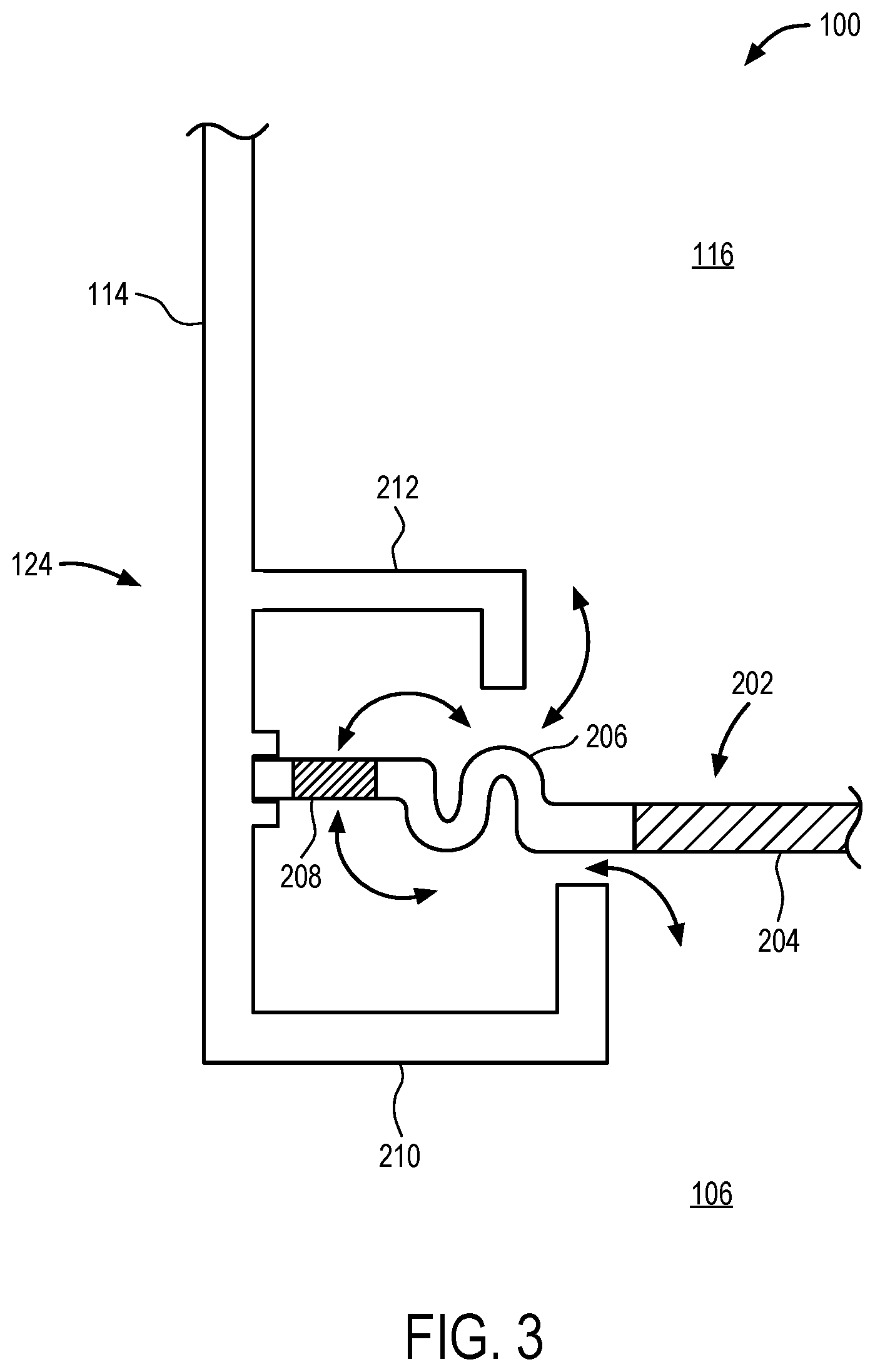Patent US11778367 Figure 3 – Impulse pressure rejecting valve for an electronic device