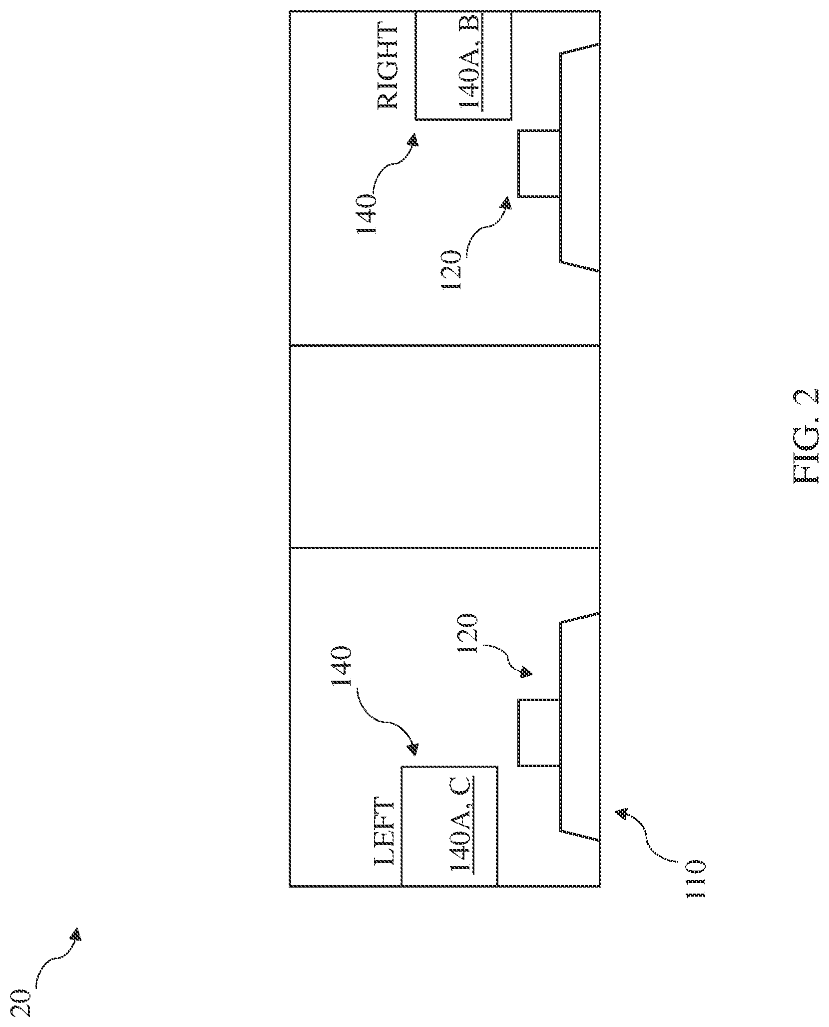 Patent US11778380 Figure 2 – Powered line array speaker system with redundant network and power supply