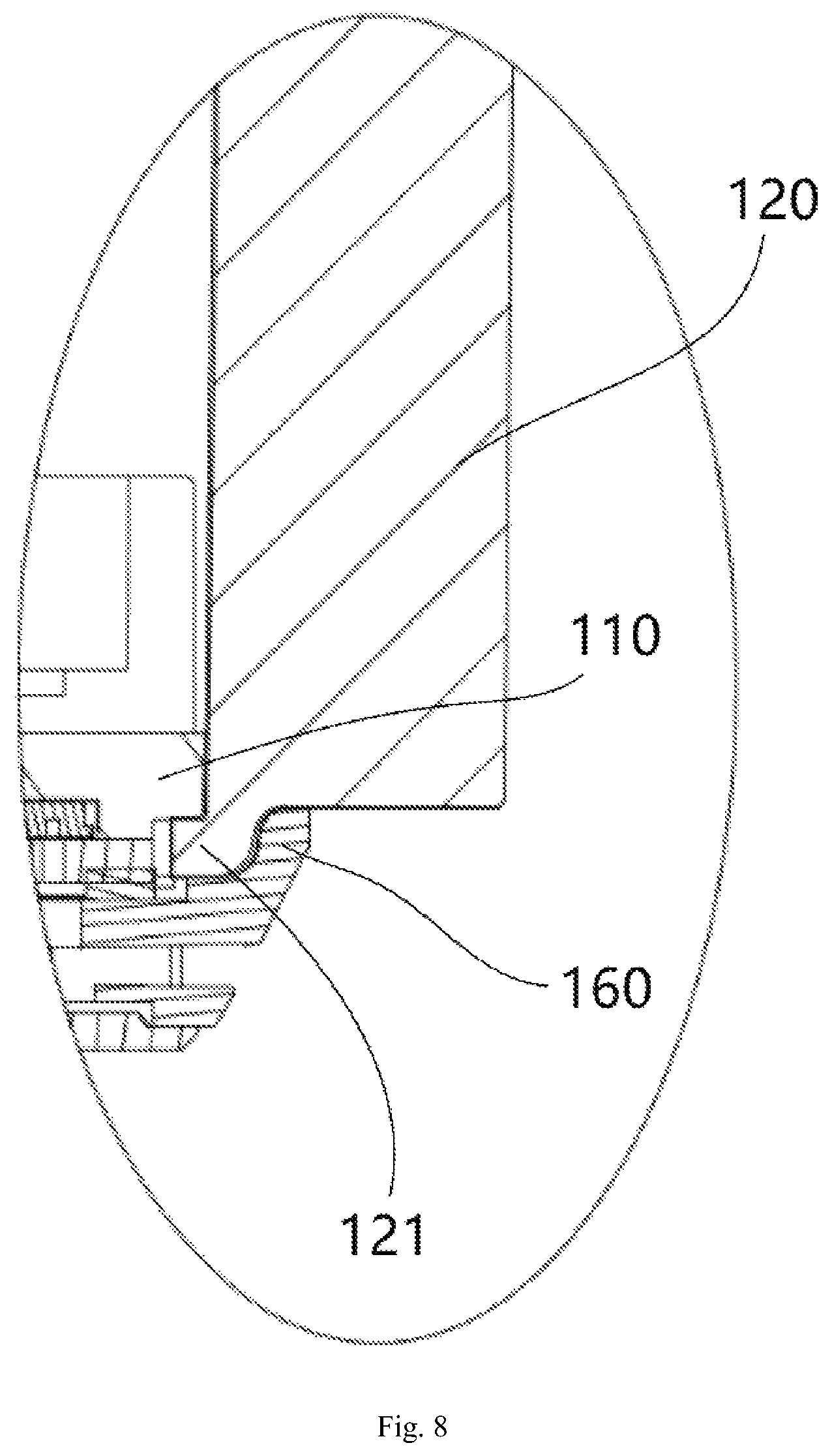 Patent US11778381 Figure 8 – Sound-producing structure and playback device