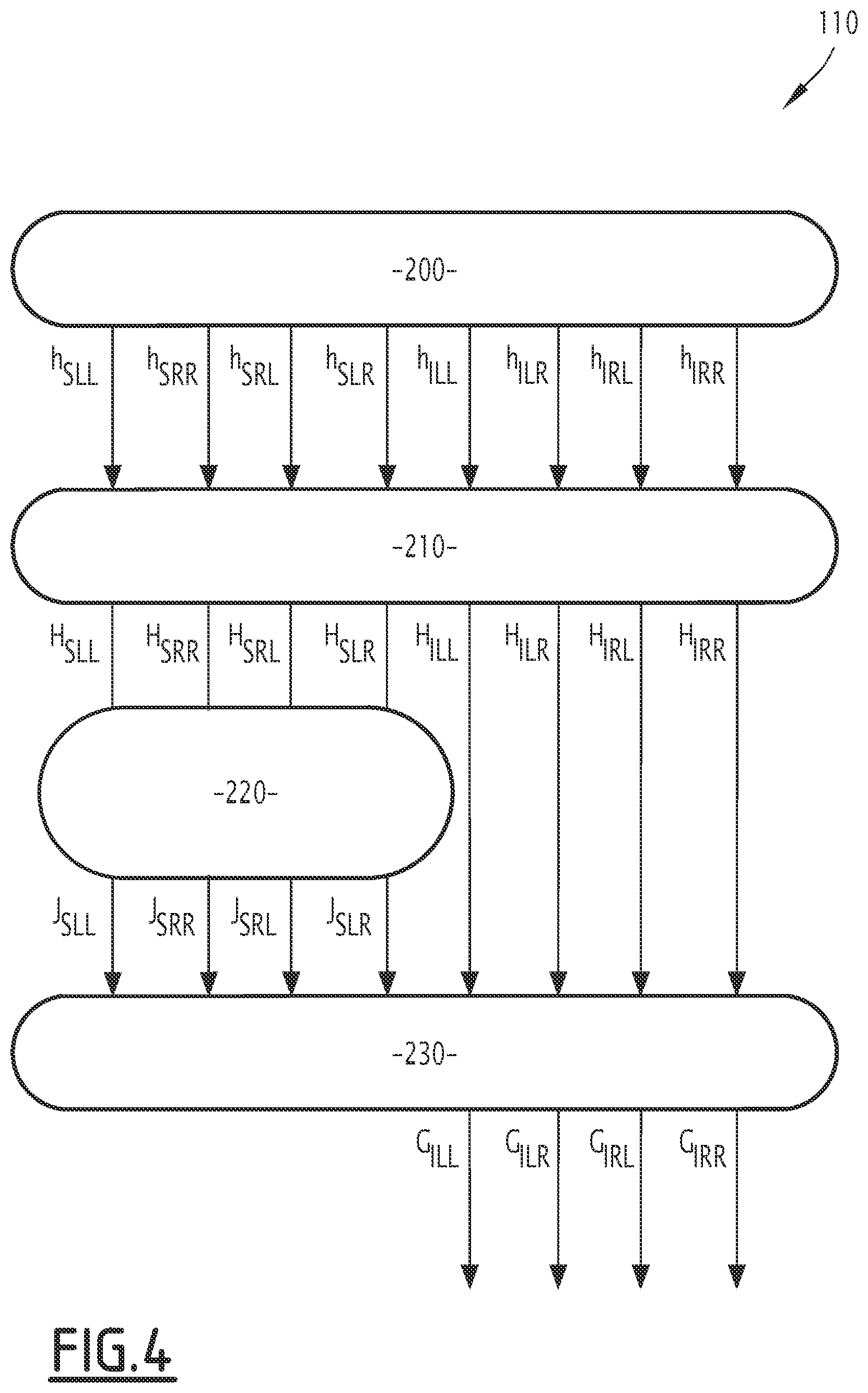 Patent US11778383 Figure 4 – Electronic device and method for reducing crosstalk, related audio system for seat headrests and computer program