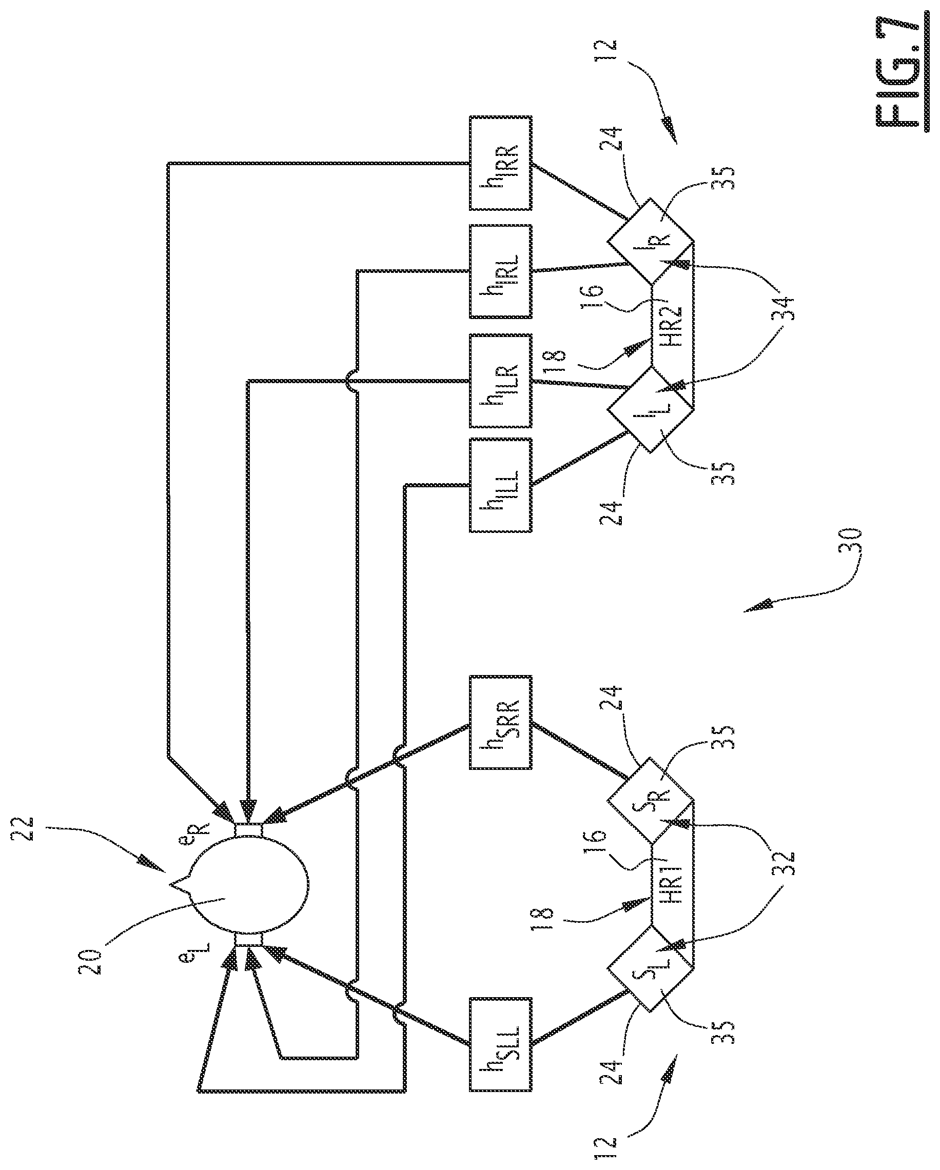 Patent US11778383 Figure 7 – Electronic device and method for reducing crosstalk, related audio system for seat headrests and computer program