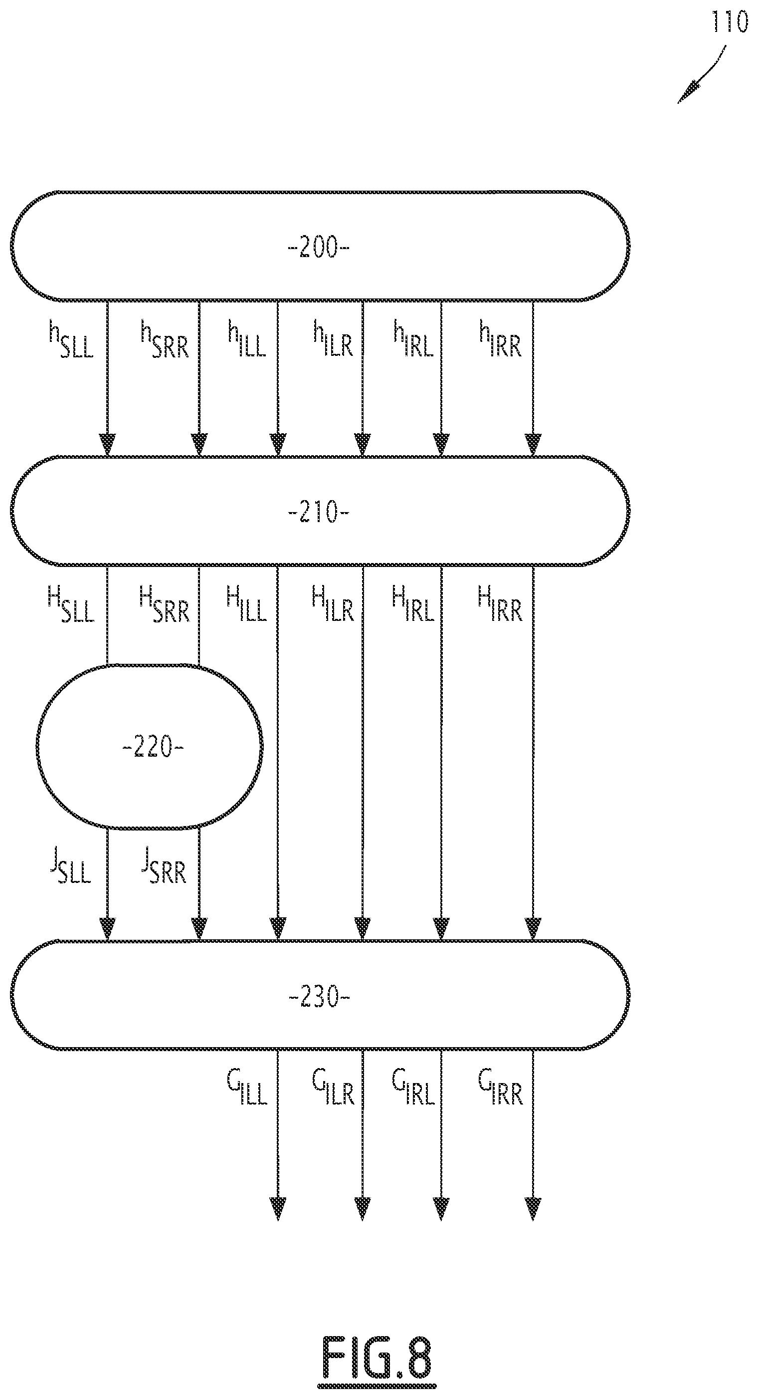 Patent US11778383 Figure 8 – Electronic device and method for reducing crosstalk, related audio system for seat headrests and computer program