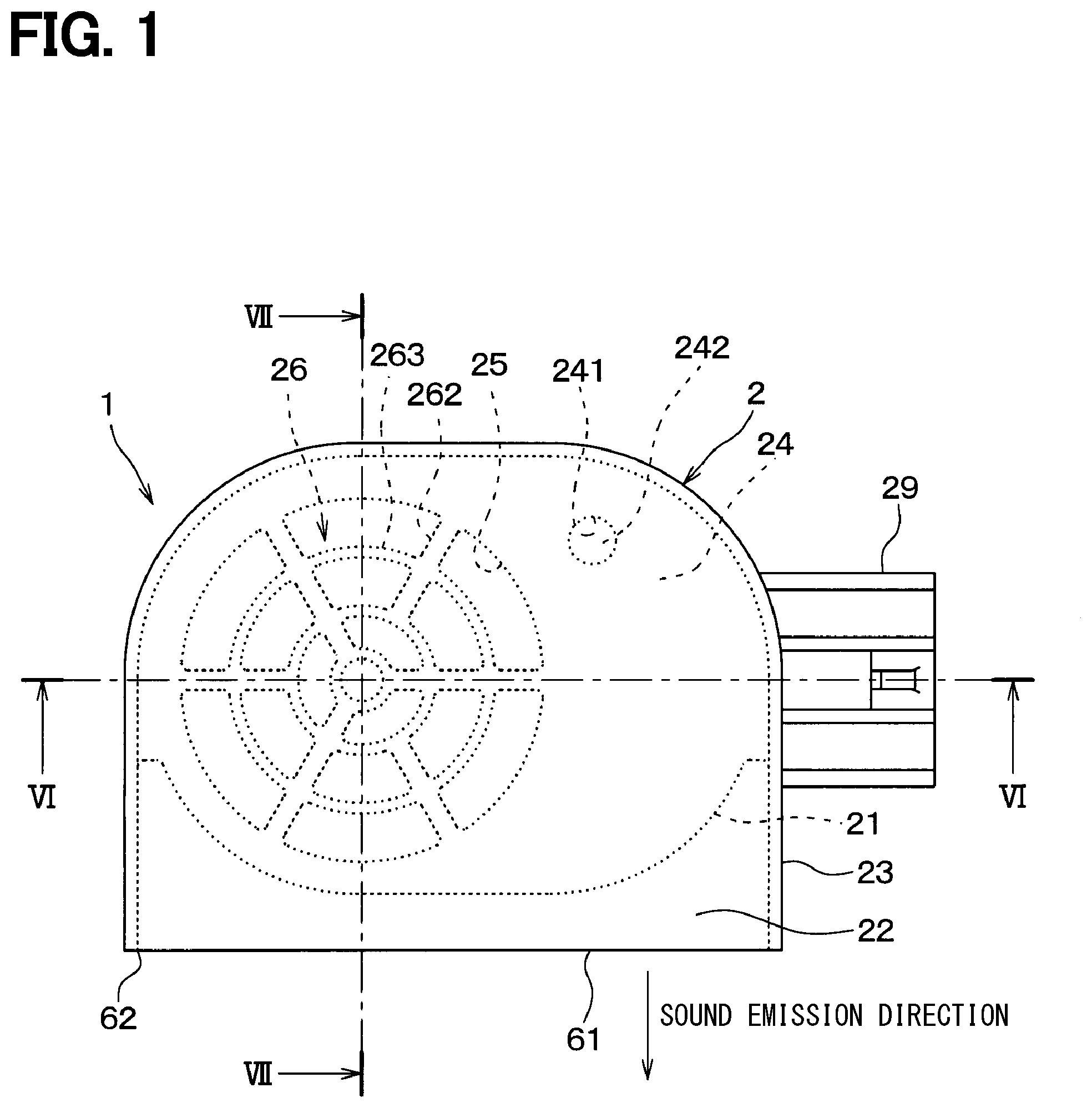 Patent US11778387 Figure 1 – Sound generator and method for manufacturing the same