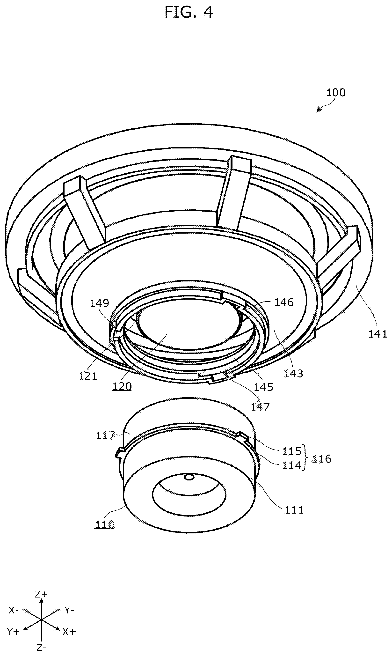 Patent US11778389 Figure 4 – Loudspeaker device