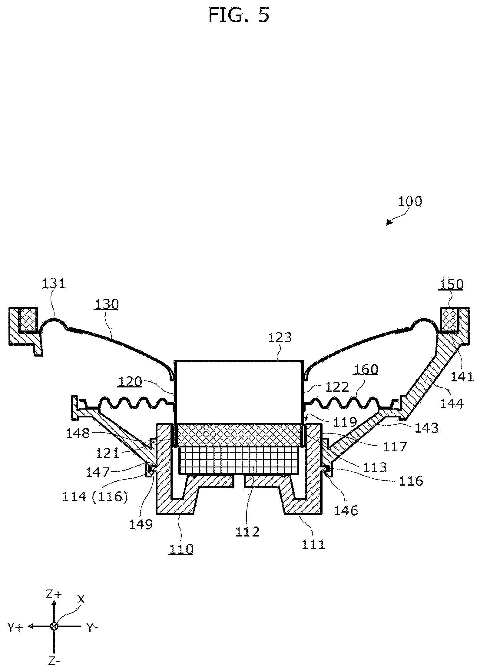Patent US11778389 Figure 5 – Loudspeaker device