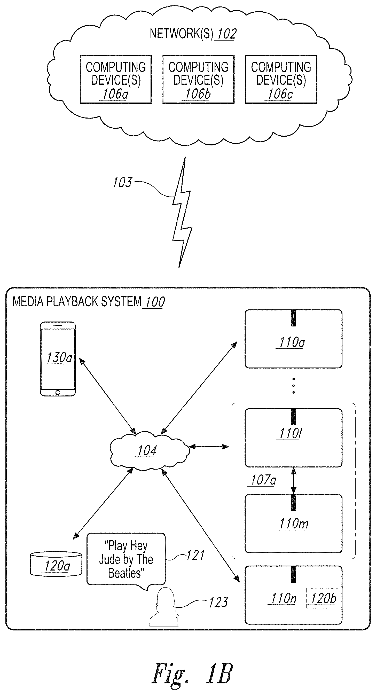 Patent US11778404 Figure 2 – Systems and methods for authenticating and calibrating passive speakers with a graphical user interface