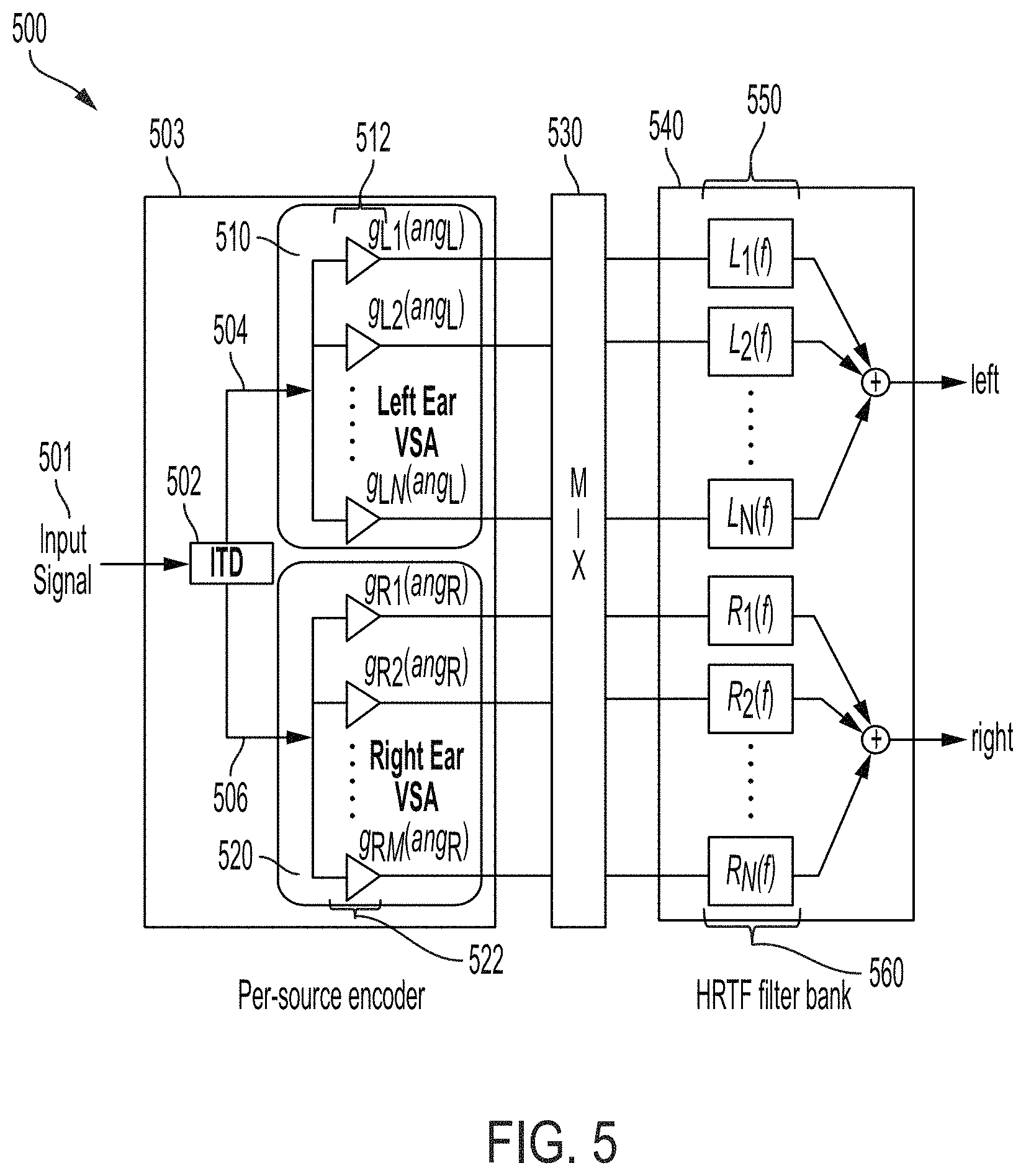 Patent US11778411 Figure 5 – Near-field audio rendering