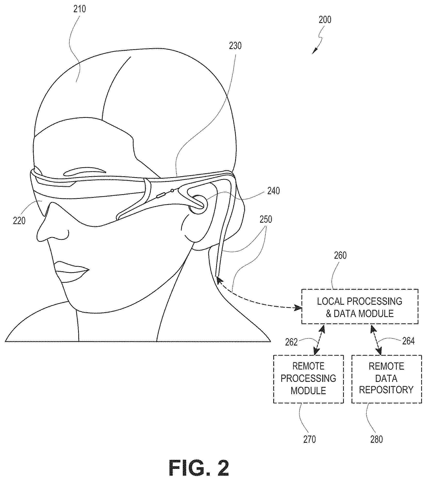 Patent US11778412 Figure 2 – Head pose mixing of audio files