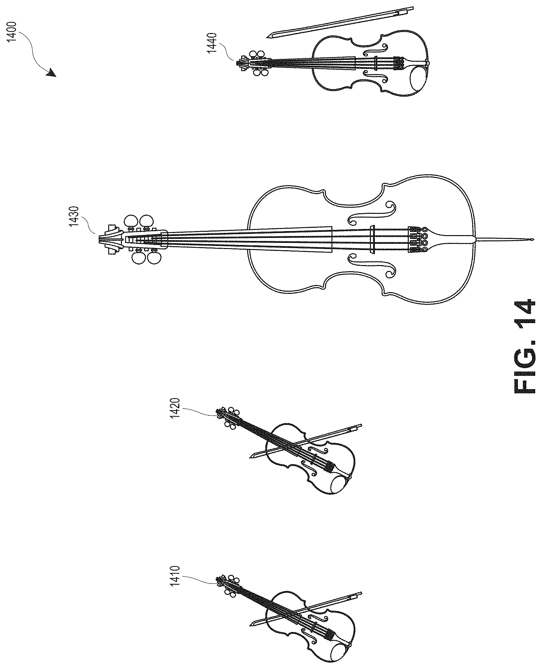 Patent US11778412 Figure 14 – Head pose mixing of audio files