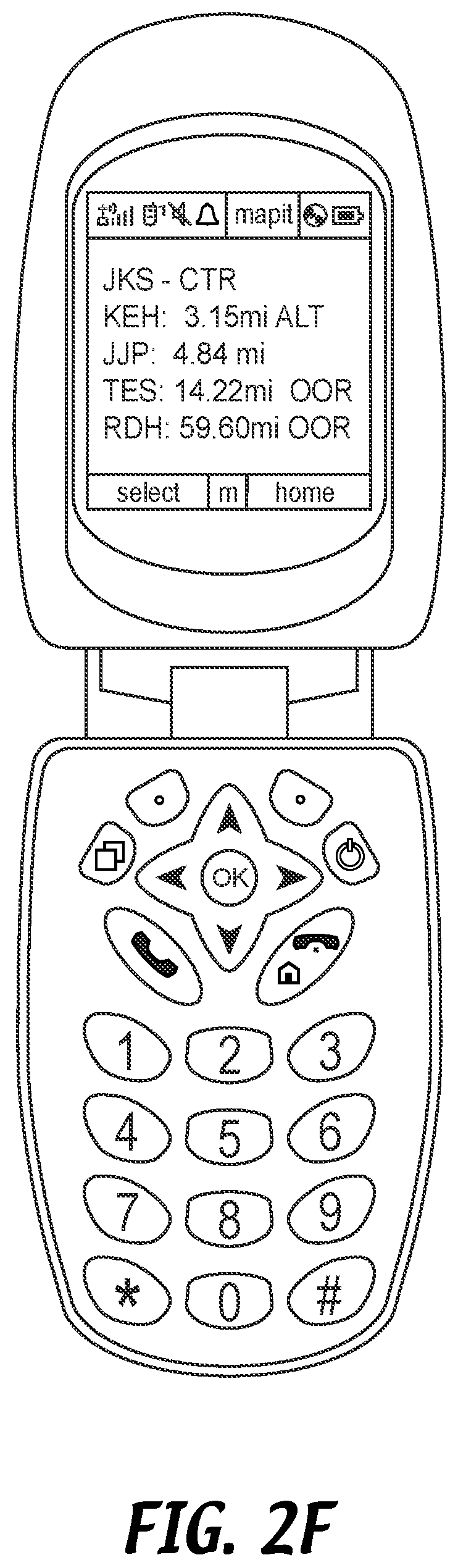 Patent US11778415 Figure 7 – Location sharing application in association with services provision