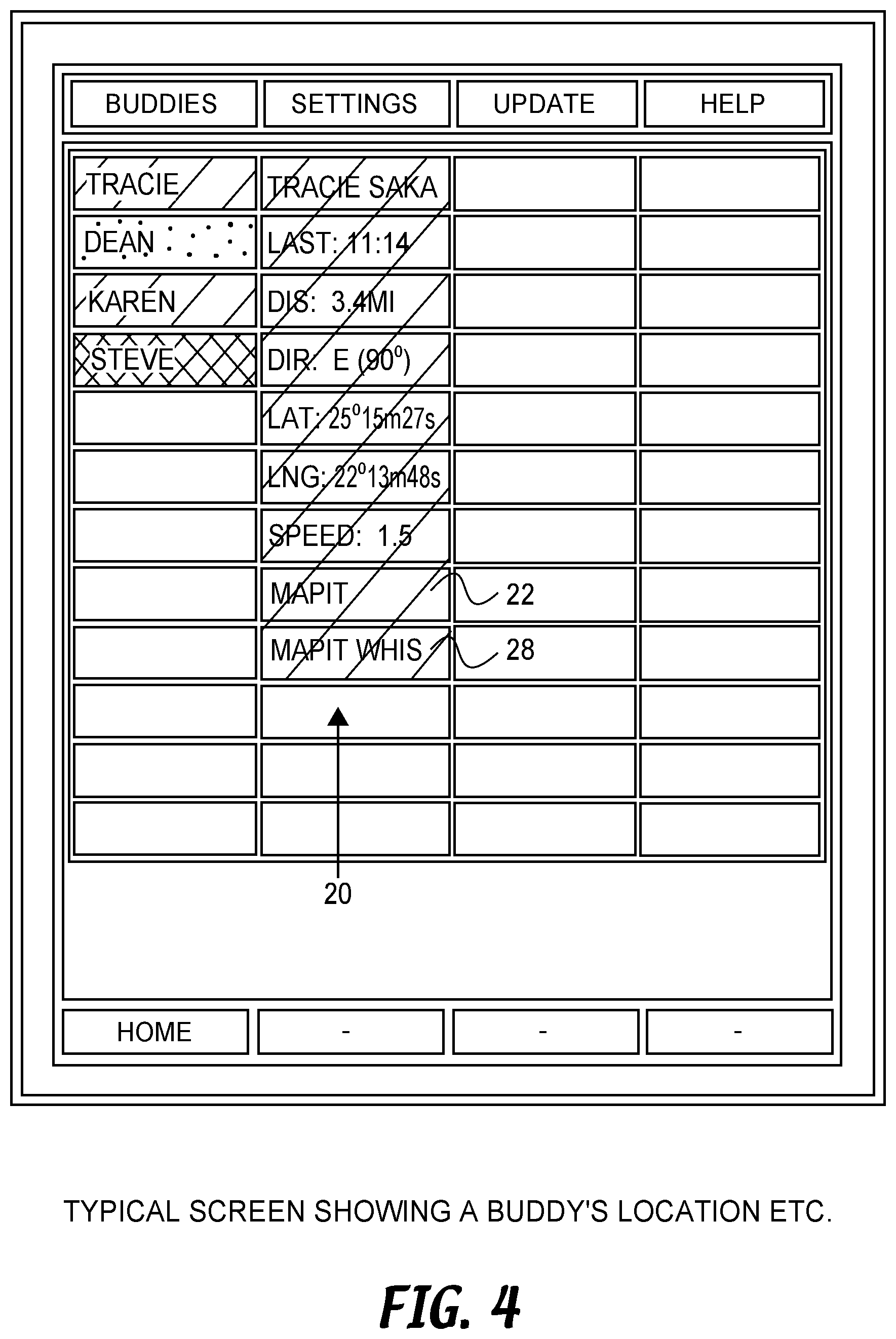 Patent US11778415 Figure 9 – Location sharing application in association with services provision