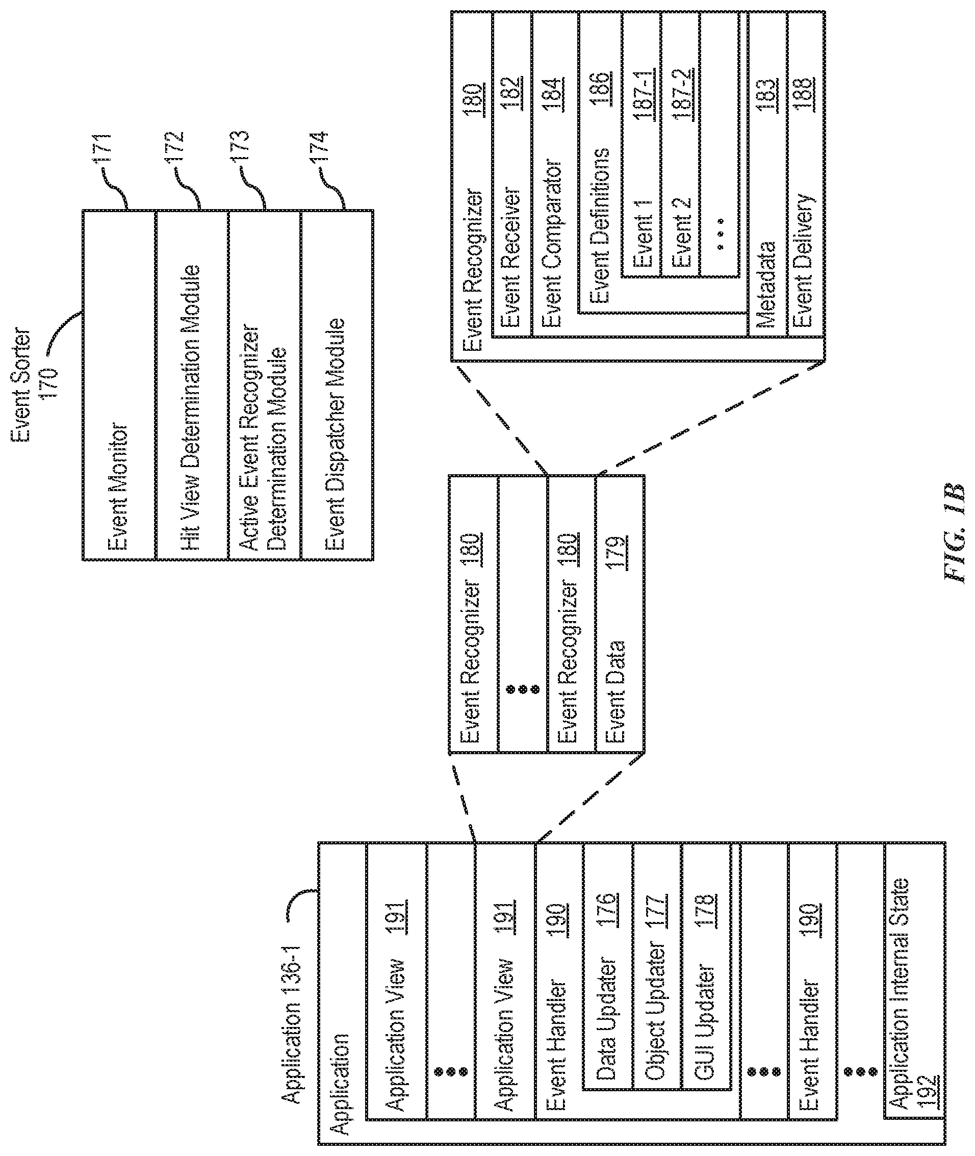 Patent US11778421 Figure 2 – User interfaces for tracking and finding items