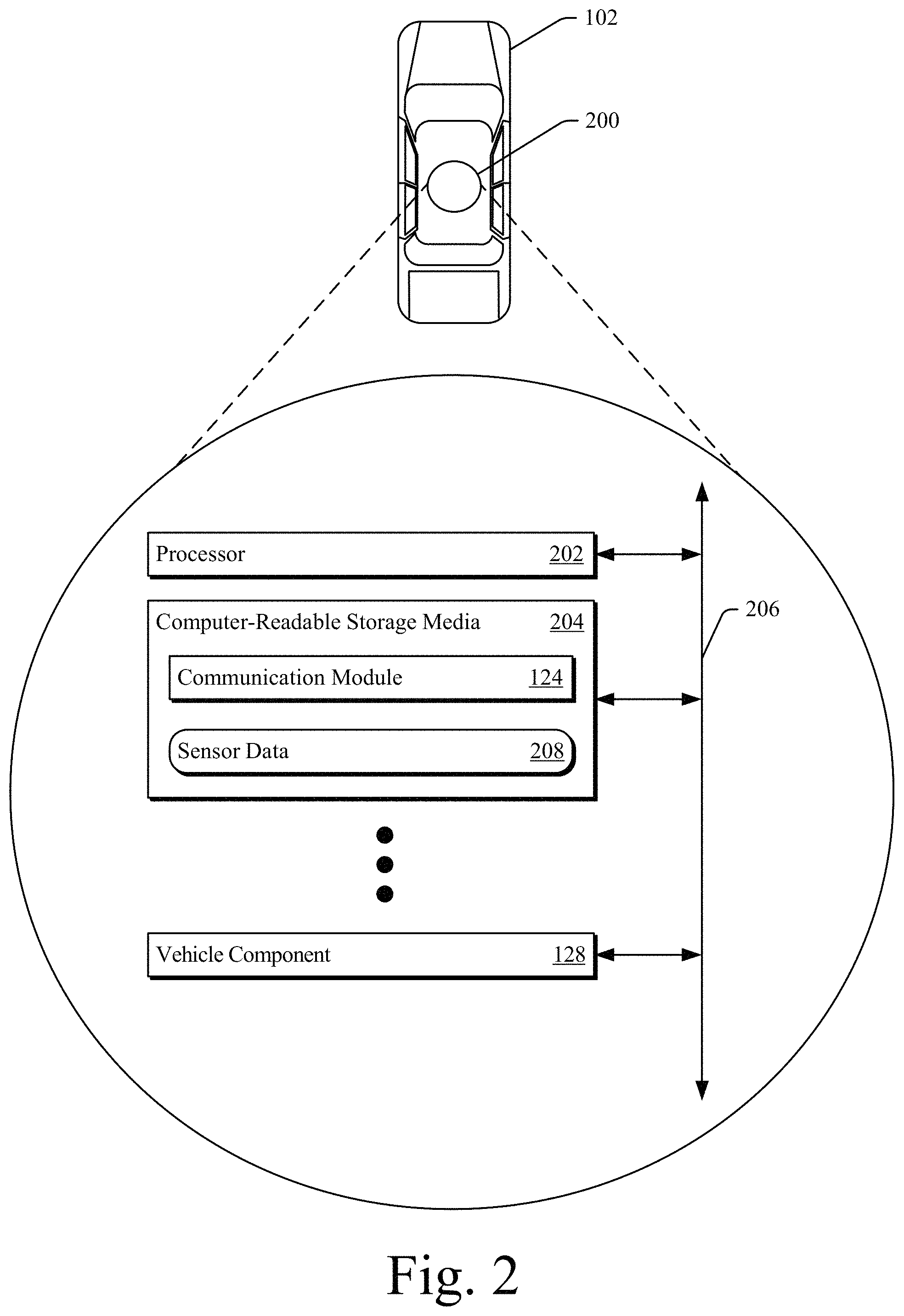 Patent US11778422 Figure 2 – Vehicle positioning for V2V optimization