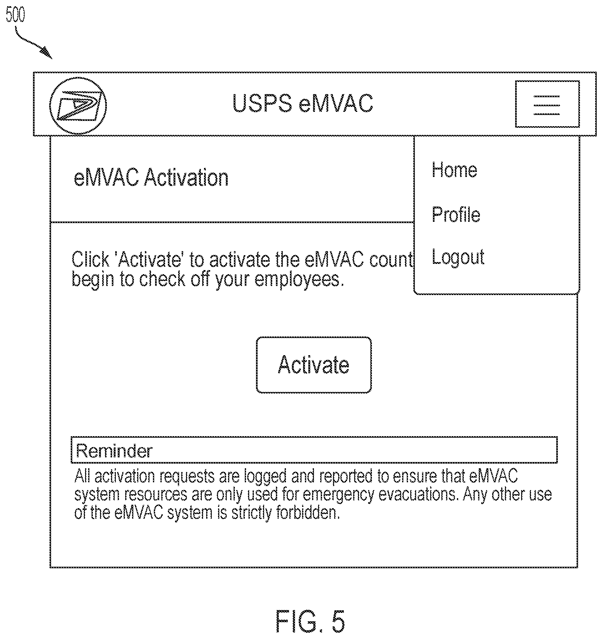 Patent US11778424 Figure 5 – Evacuation tracking