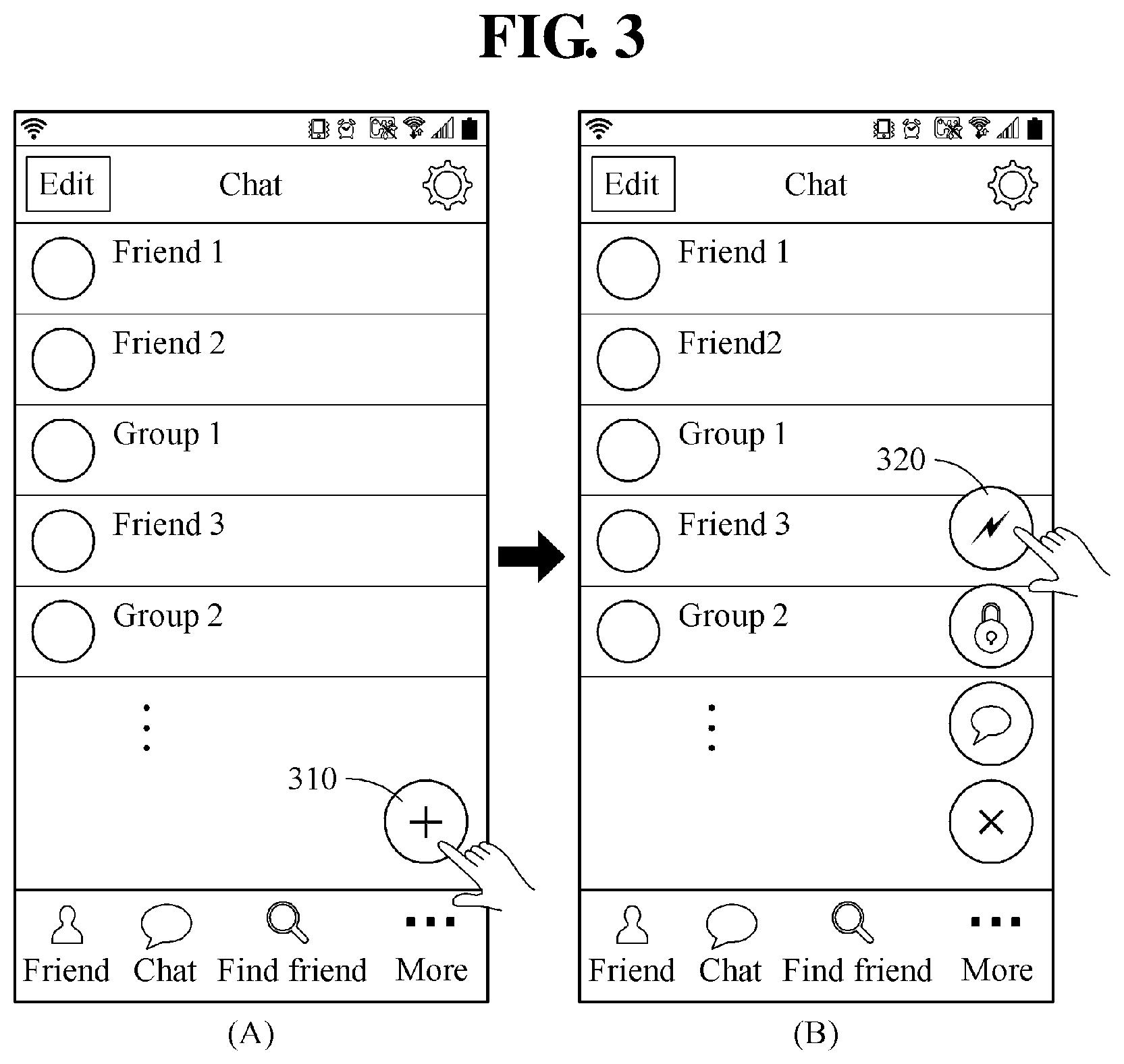 Patent US11778429 Figure 3 – Message service provision method for providing message service via open chat room corresponding to link information, and message server and terminal for executing same