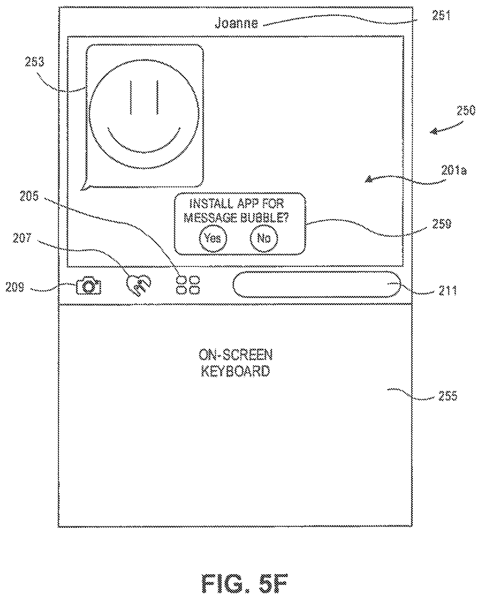 Patent US11778430 Figure 12 – Layers in messaging applications