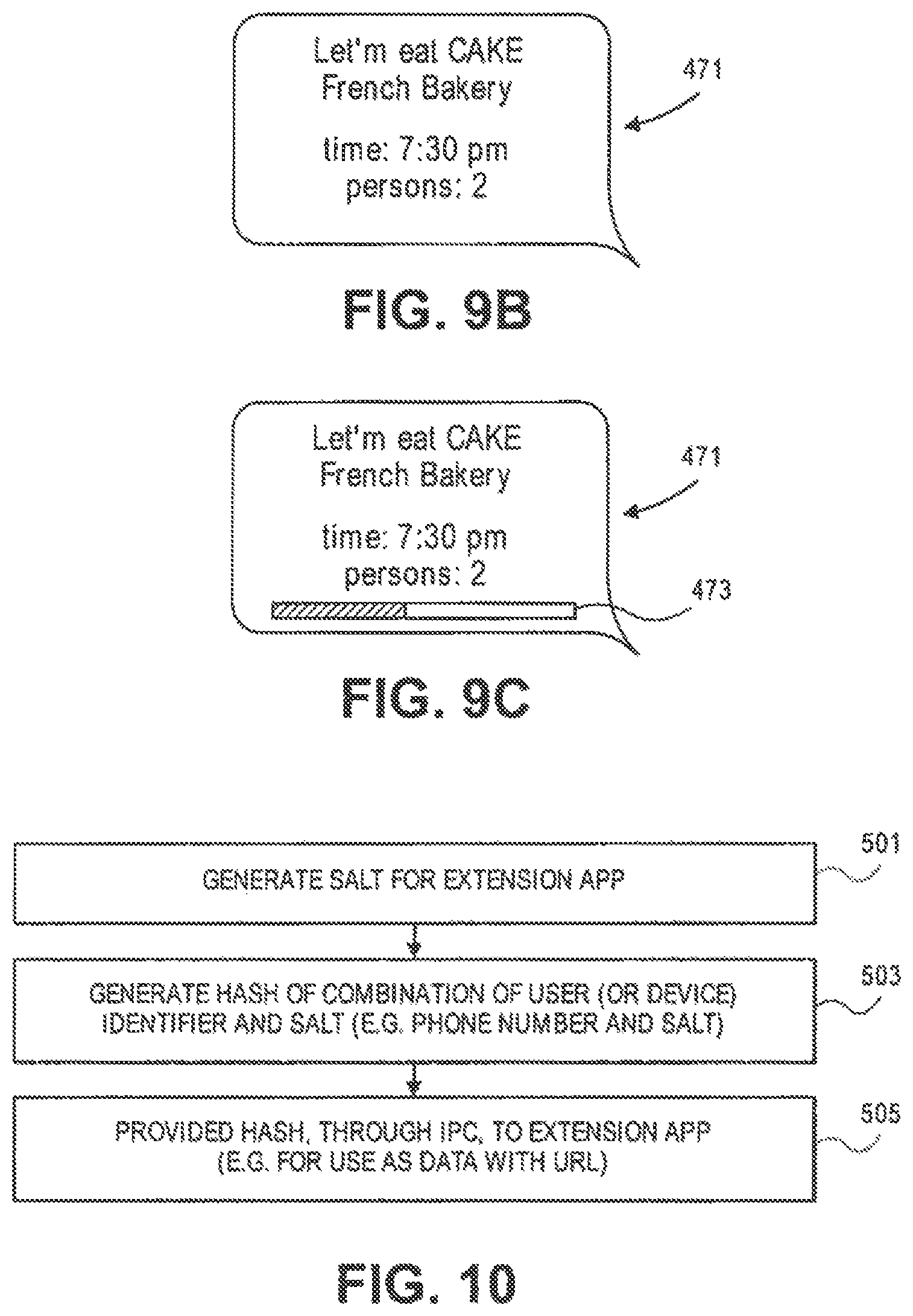 Patent US11778430 Figure 18 – Layers in messaging applications