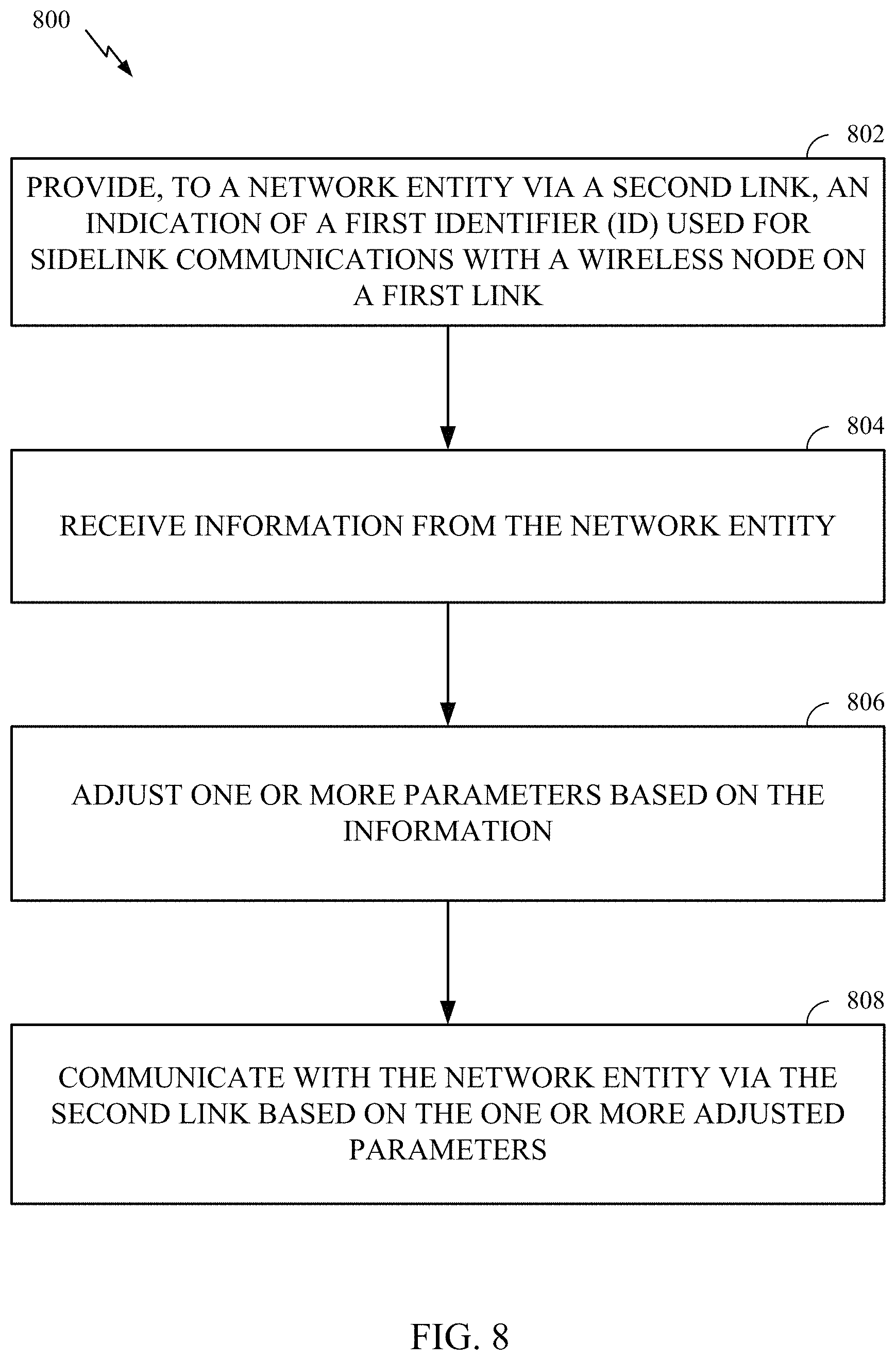 Patent US11778435 Figure 8 – Sidelink assisted cellular operation optimization