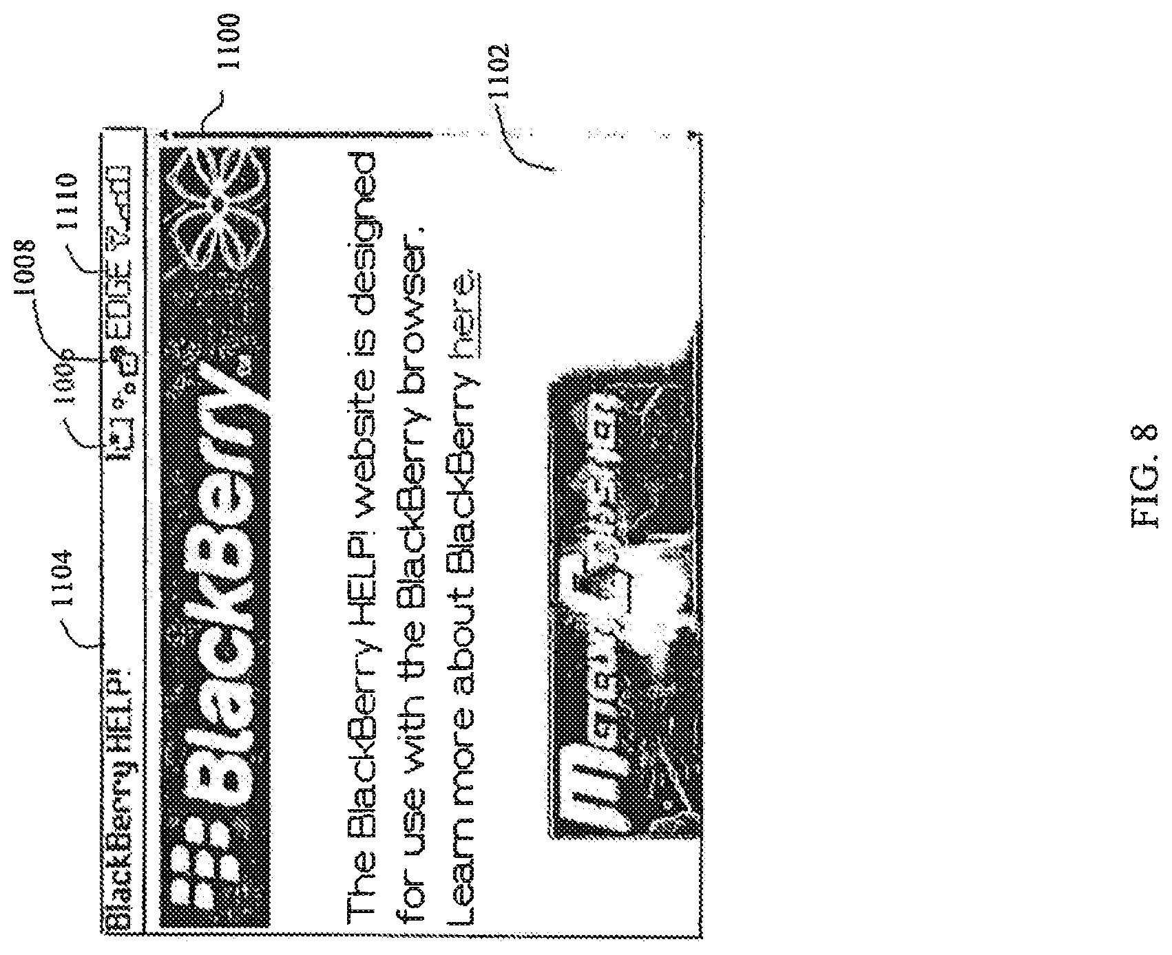 Patent US11778440 Figure 9 – Service mode display on a handheld communication device