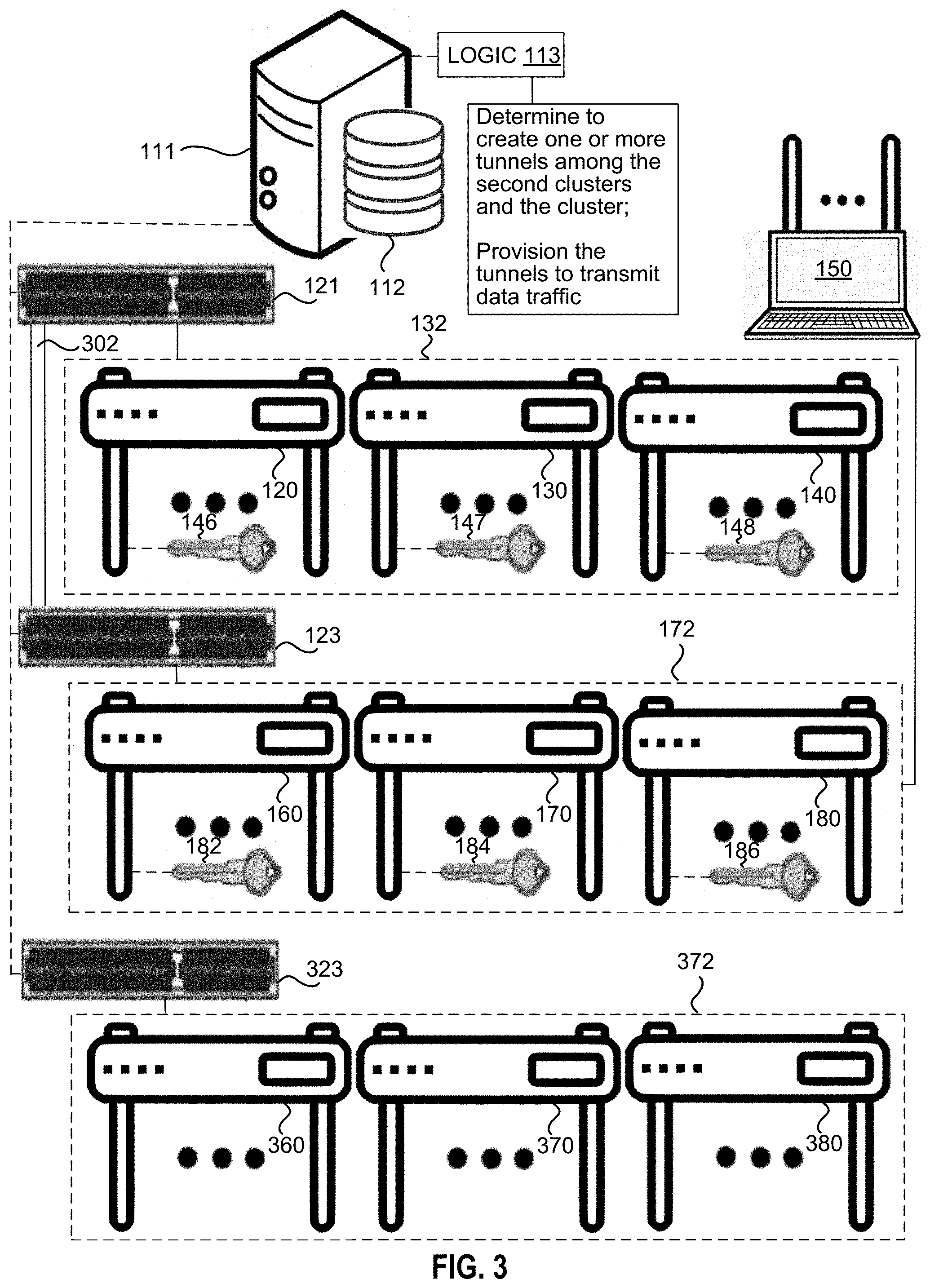 Patent US11778467 Figure 5 – Precaching precursor keys within a roaming domain of client devices